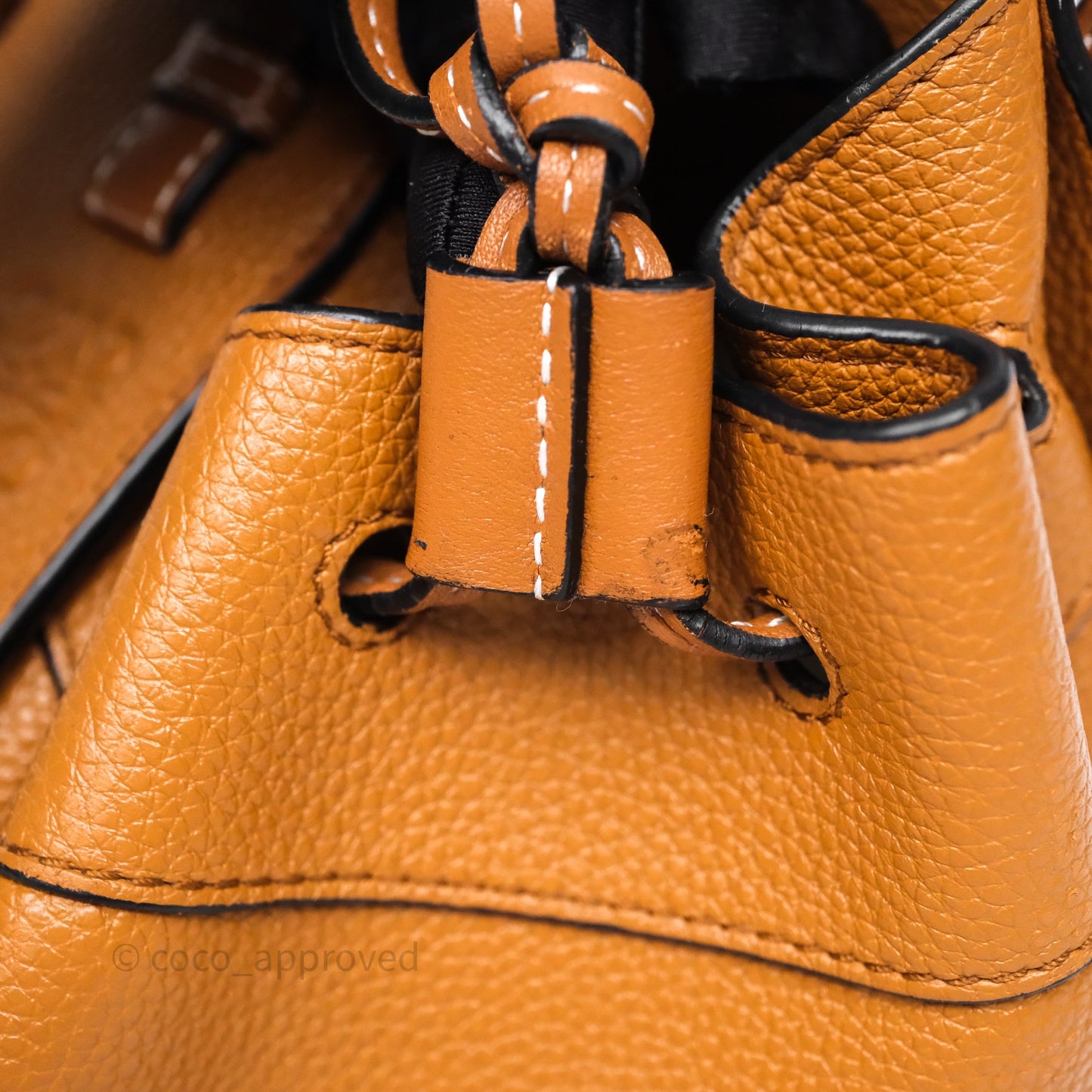 Loewe Mini Hammock Drawstring Tan Calfskin