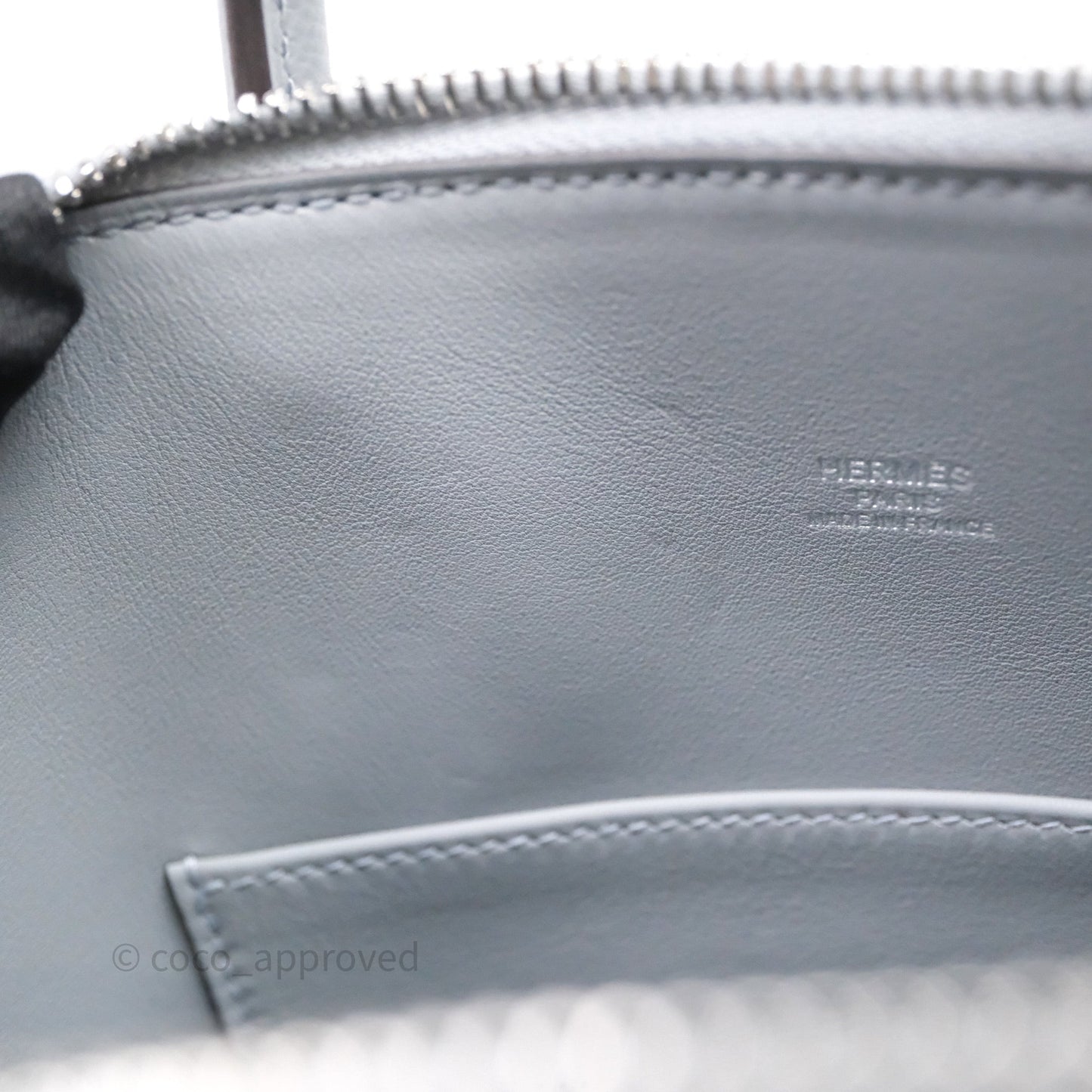 Hermès Bolide 1923 25 Gris Pantin P0 Epsom Palladium Hardware