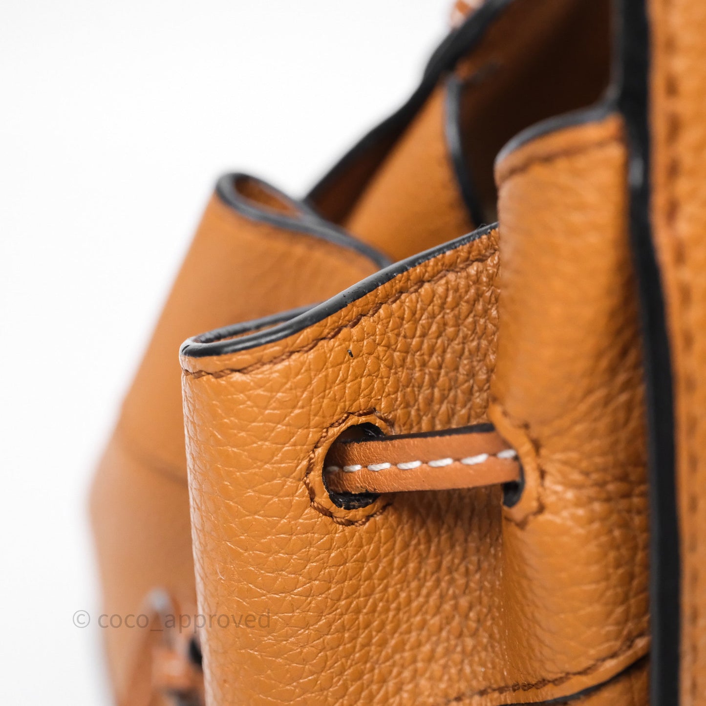 Loewe Mini Hammock Drawstring Tan Calfskin