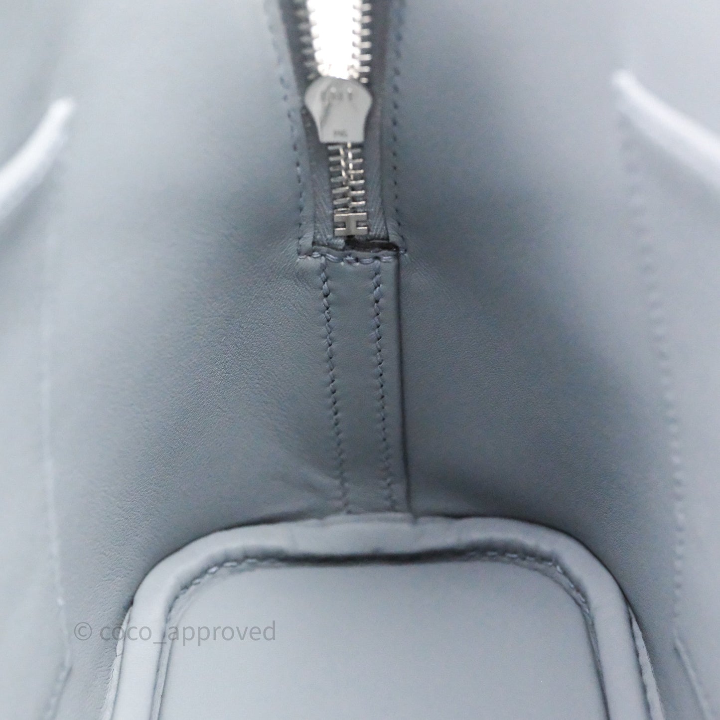 Hermès Bolide 1923 25 Gris Pantin P0 Epsom Palladium Hardware