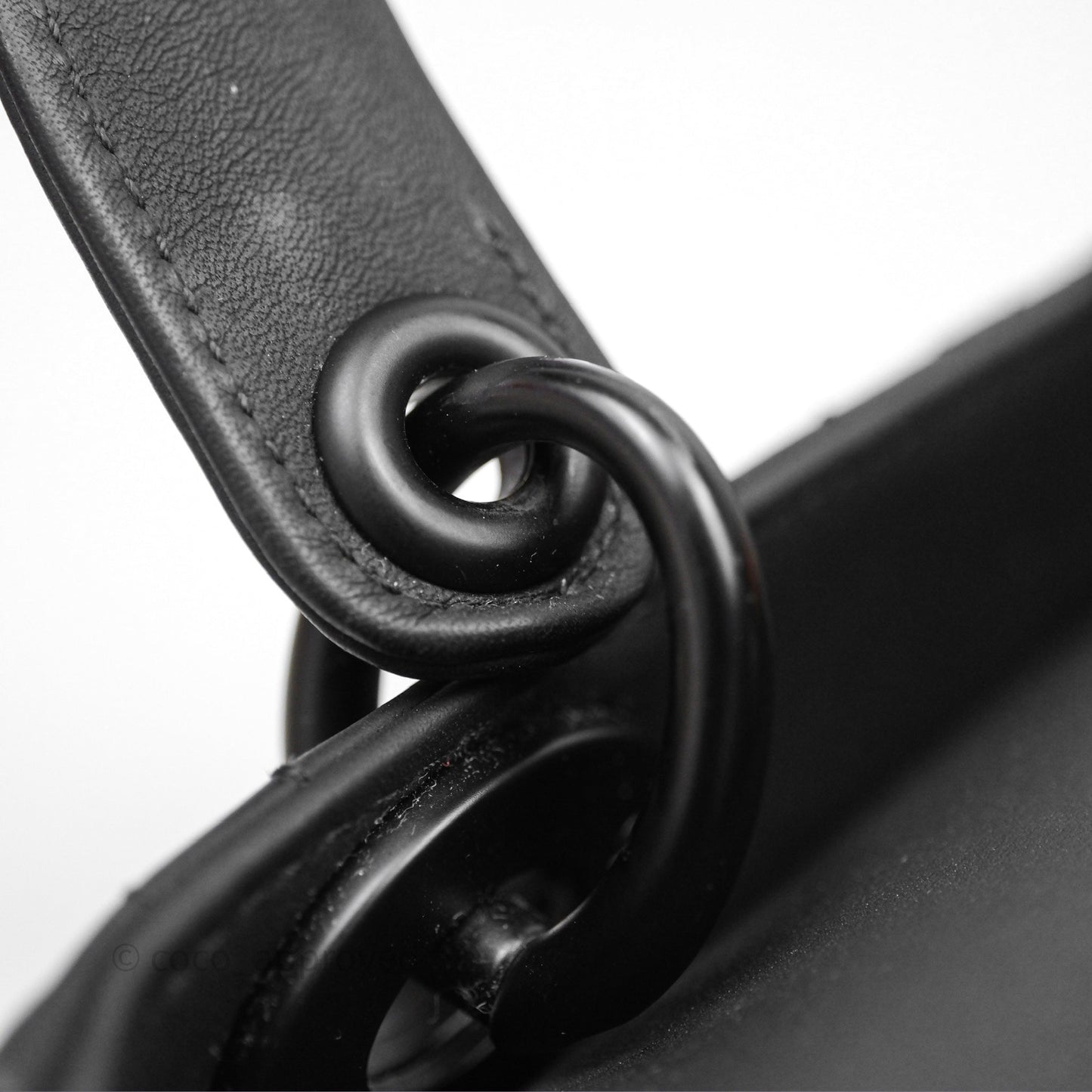 Christian Dior Mini Lady Dior Ultra Matte Black Cannage Calfskin