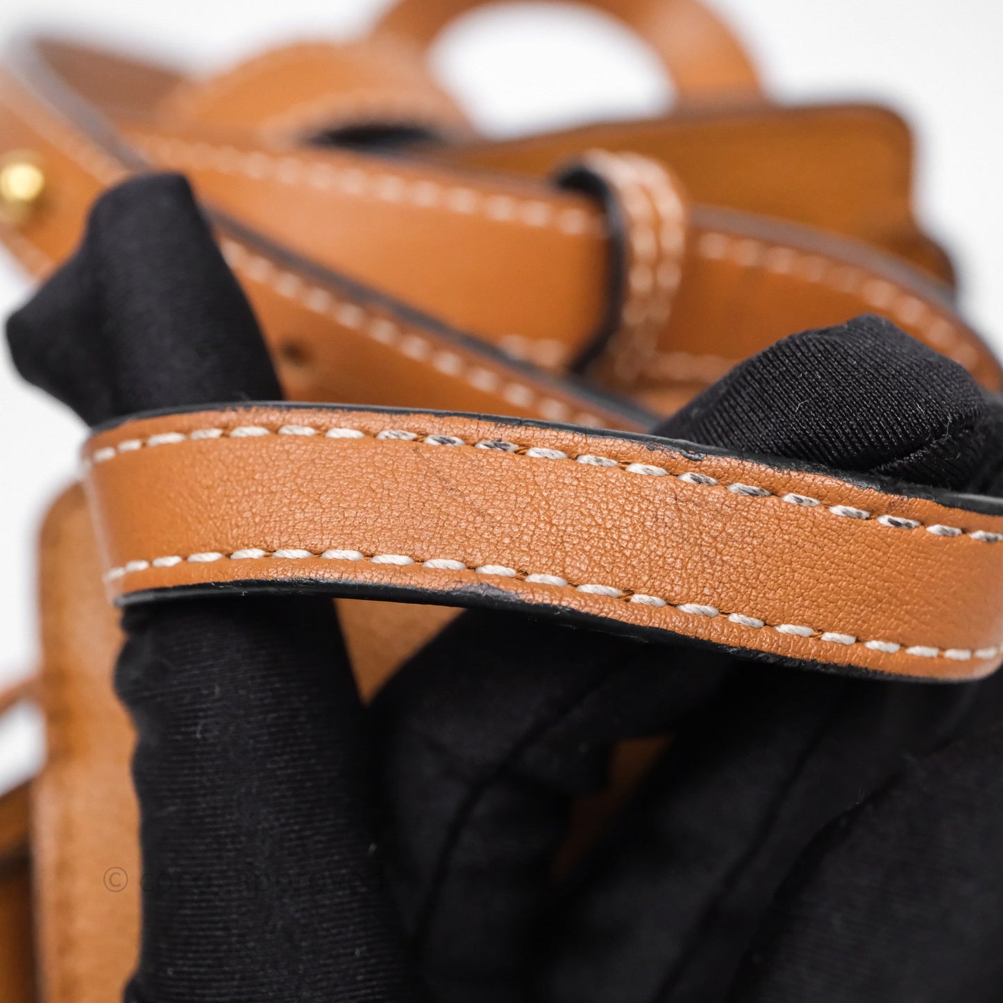 Loewe Mini Hammock Drawstring Tan Calfskin