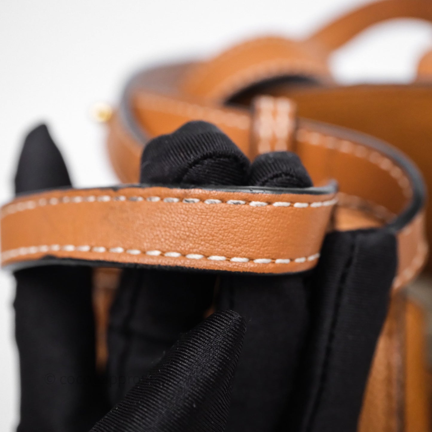 Loewe Mini Hammock Drawstring Tan Calfskin