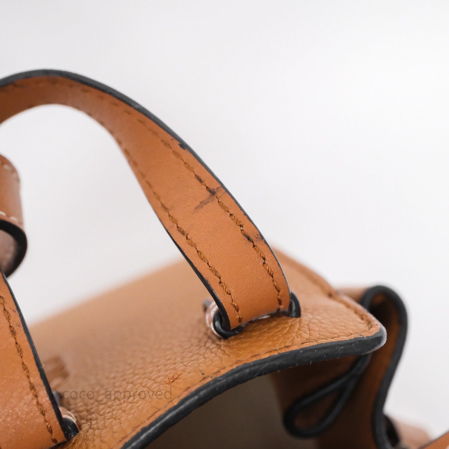 Loewe Mini Hammock Drawstring Tan Calfskin