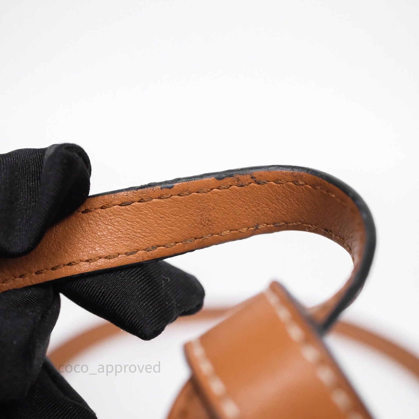 Loewe Mini Hammock Drawstring Tan Calfskin