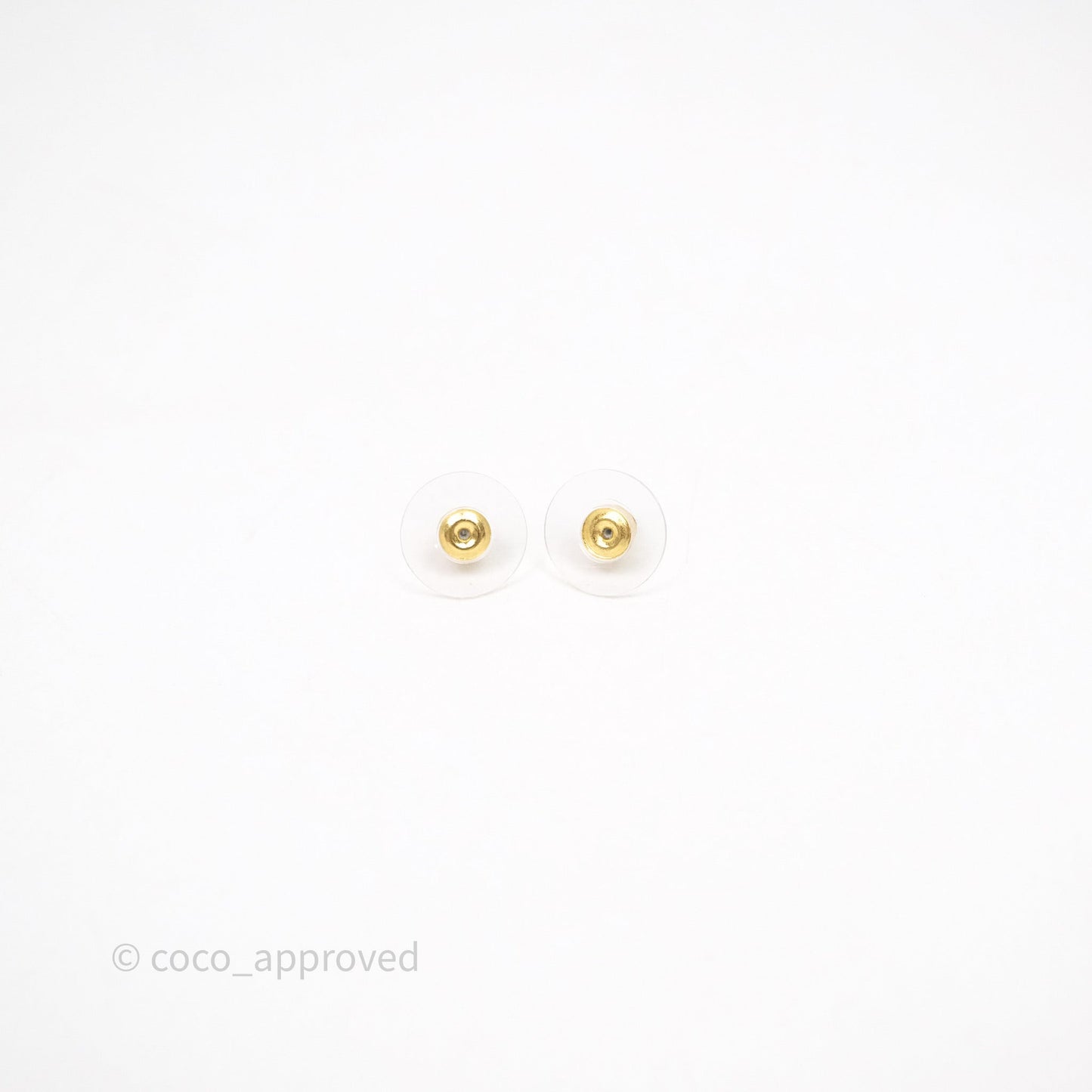 Chanel Star Drop CC Earrings Gold Tone 24C