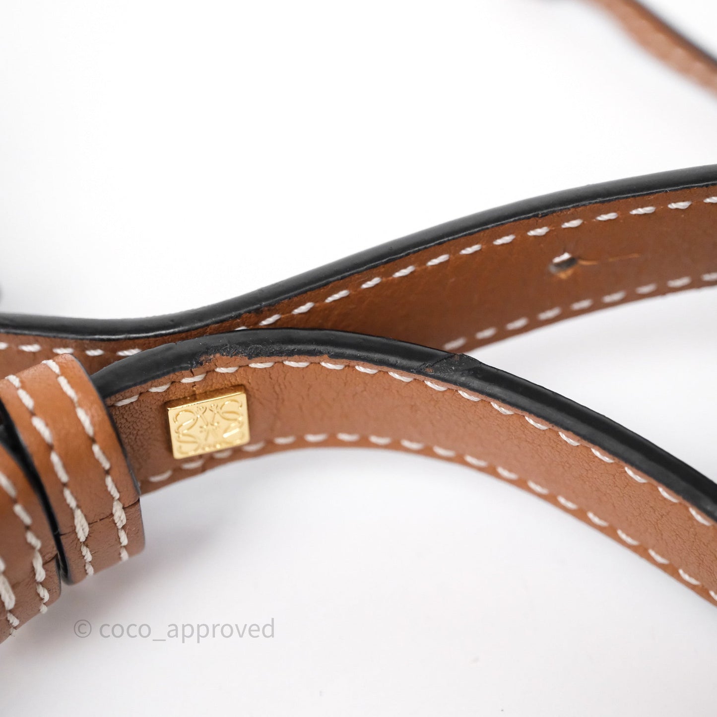 Loewe Mini Hammock Drawstring Tan Calfskin