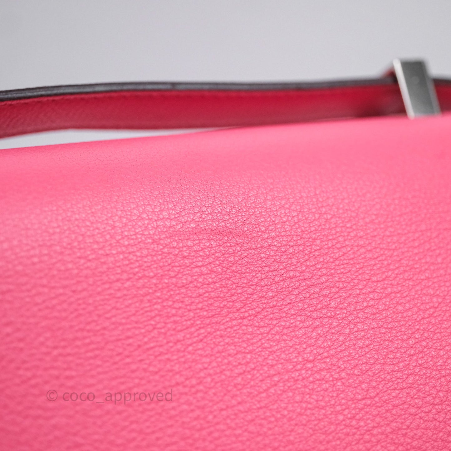 Hermès Constance 24 Rose Azalee 8W Epsom Palladium Hardware