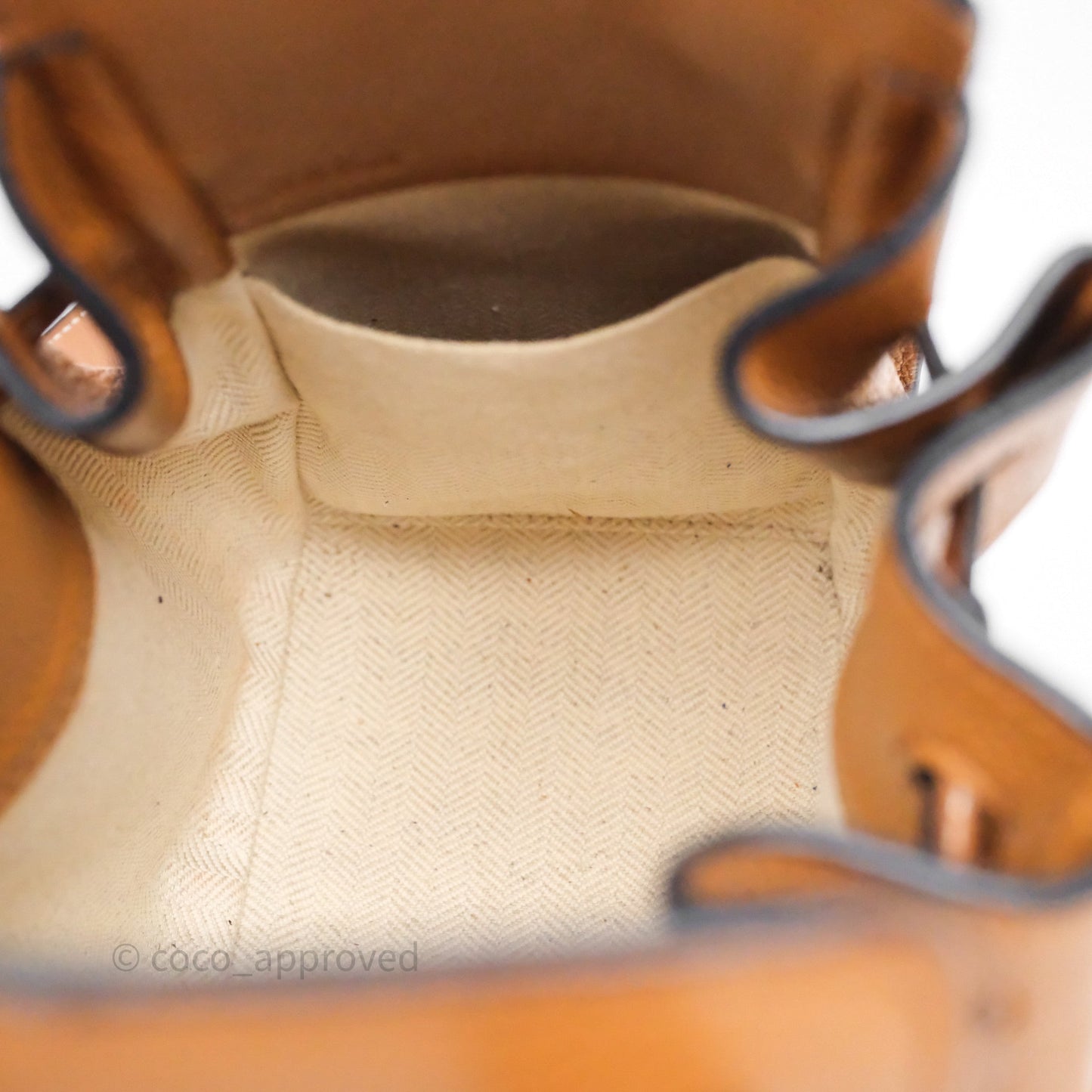 Loewe Mini Hammock Drawstring Tan Calfskin