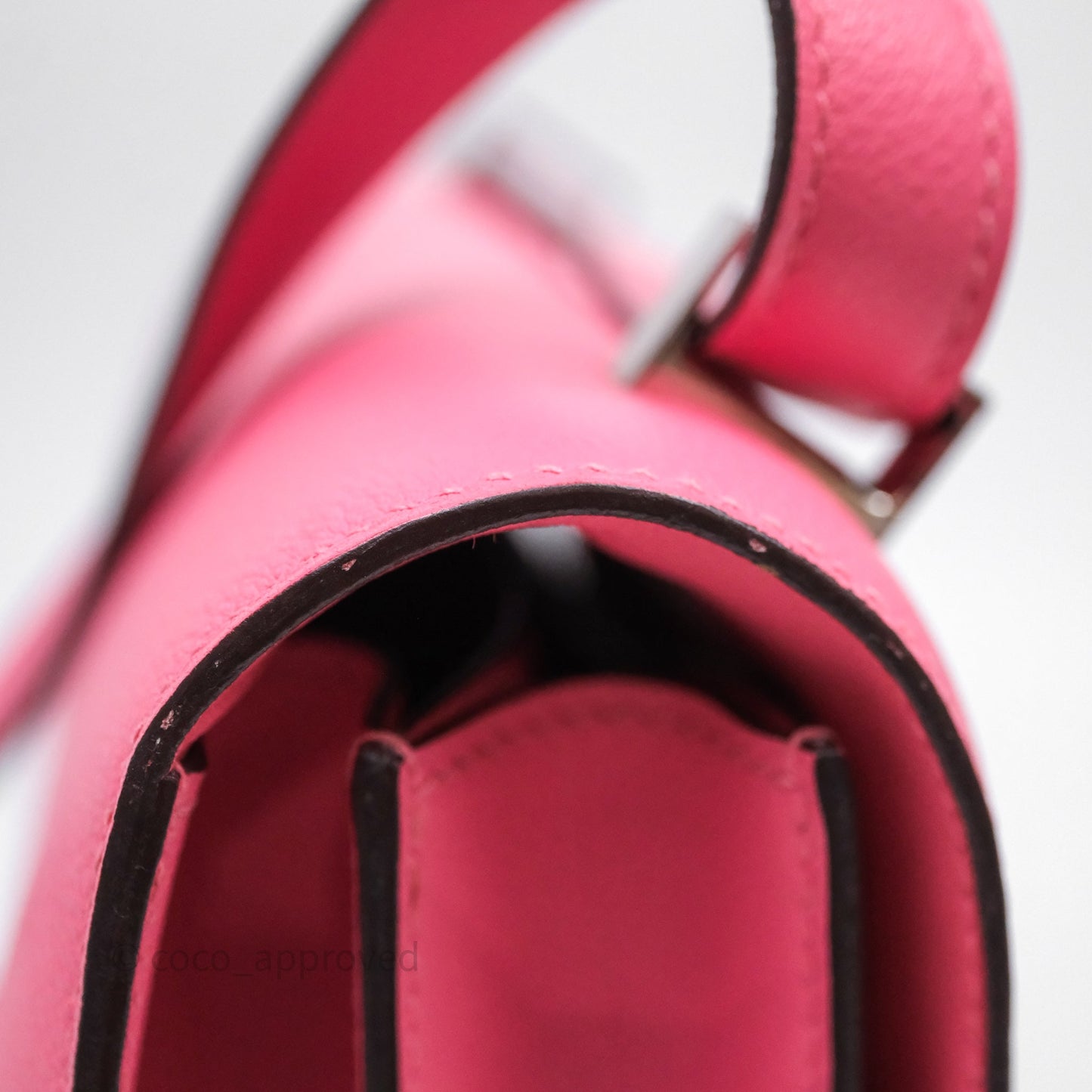 Hermès Constance 24 Rose Azalee 8W Epsom Palladium Hardware