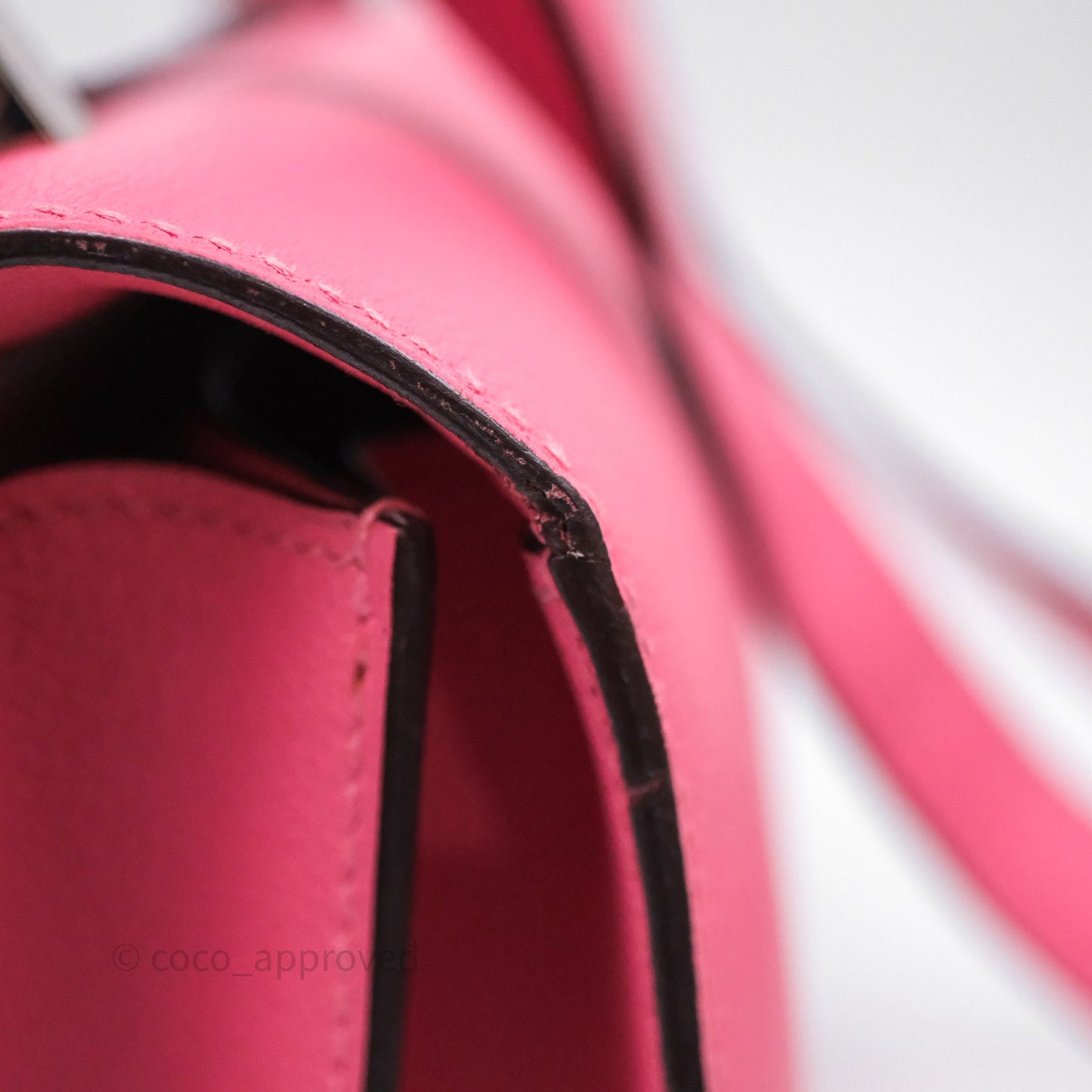 Hermès Constance 24 Rose Azalee 8W Epsom Palladium Hardware