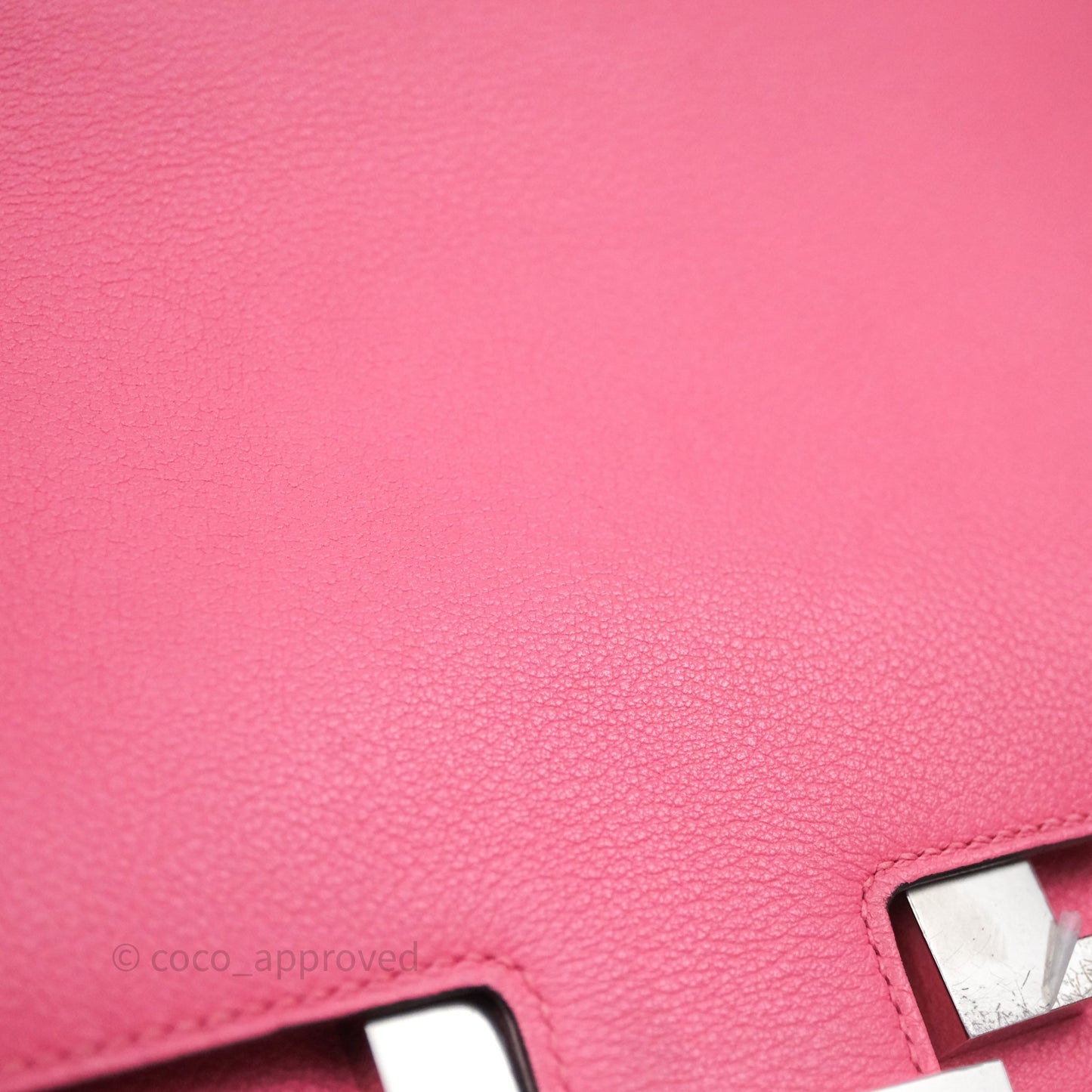 Hermès Constance 24 Rose Azalee 8W Epsom Palladium Hardware