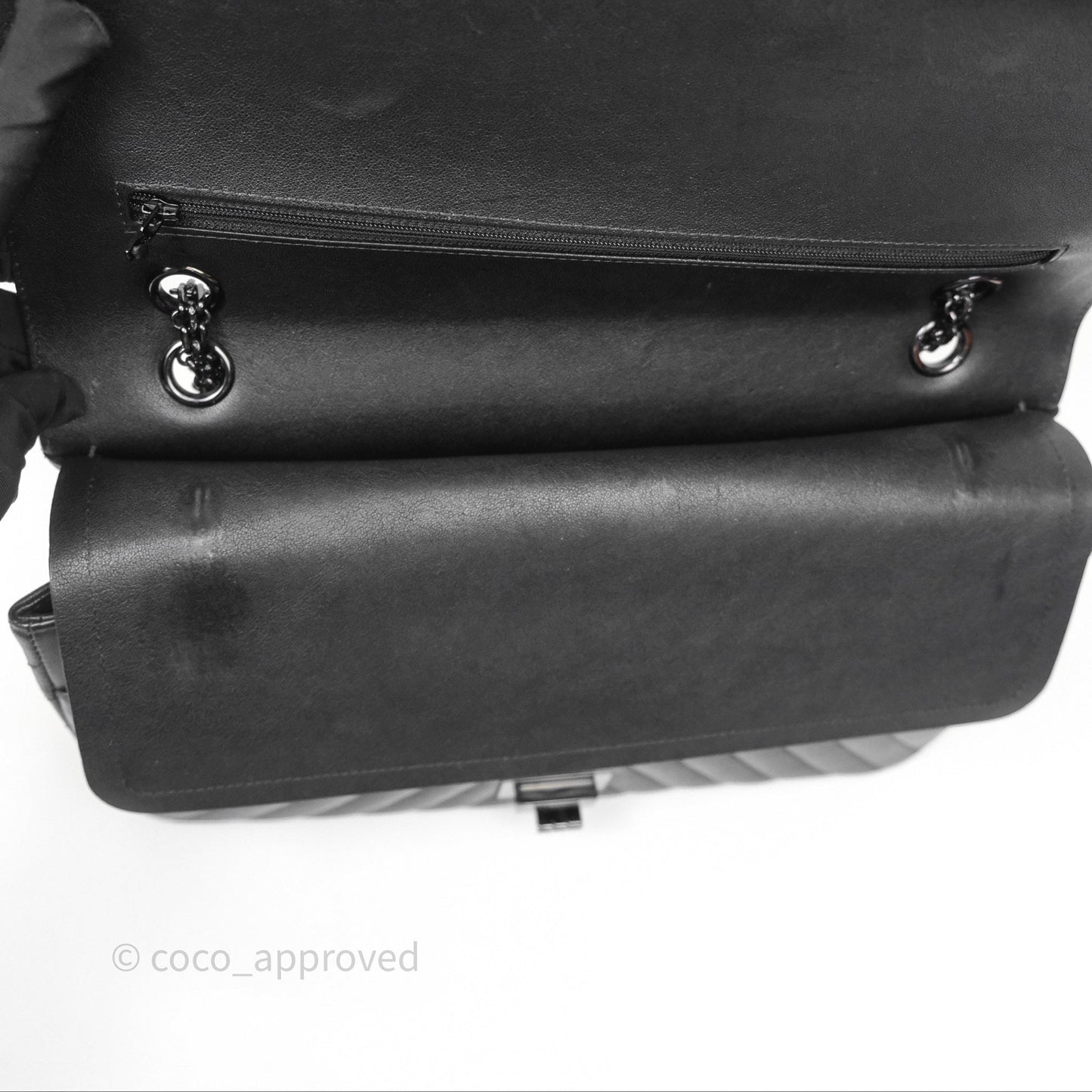 Chanel Reissue 227 Chevron So Black Calfskin