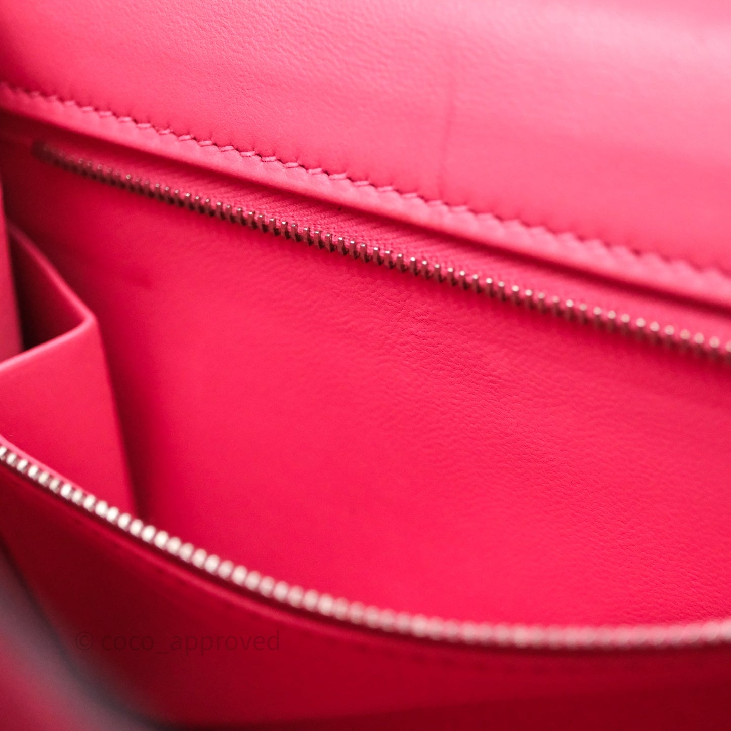 Hermès Constance 24 Rose Azalee 8W Epsom Palladium Hardware