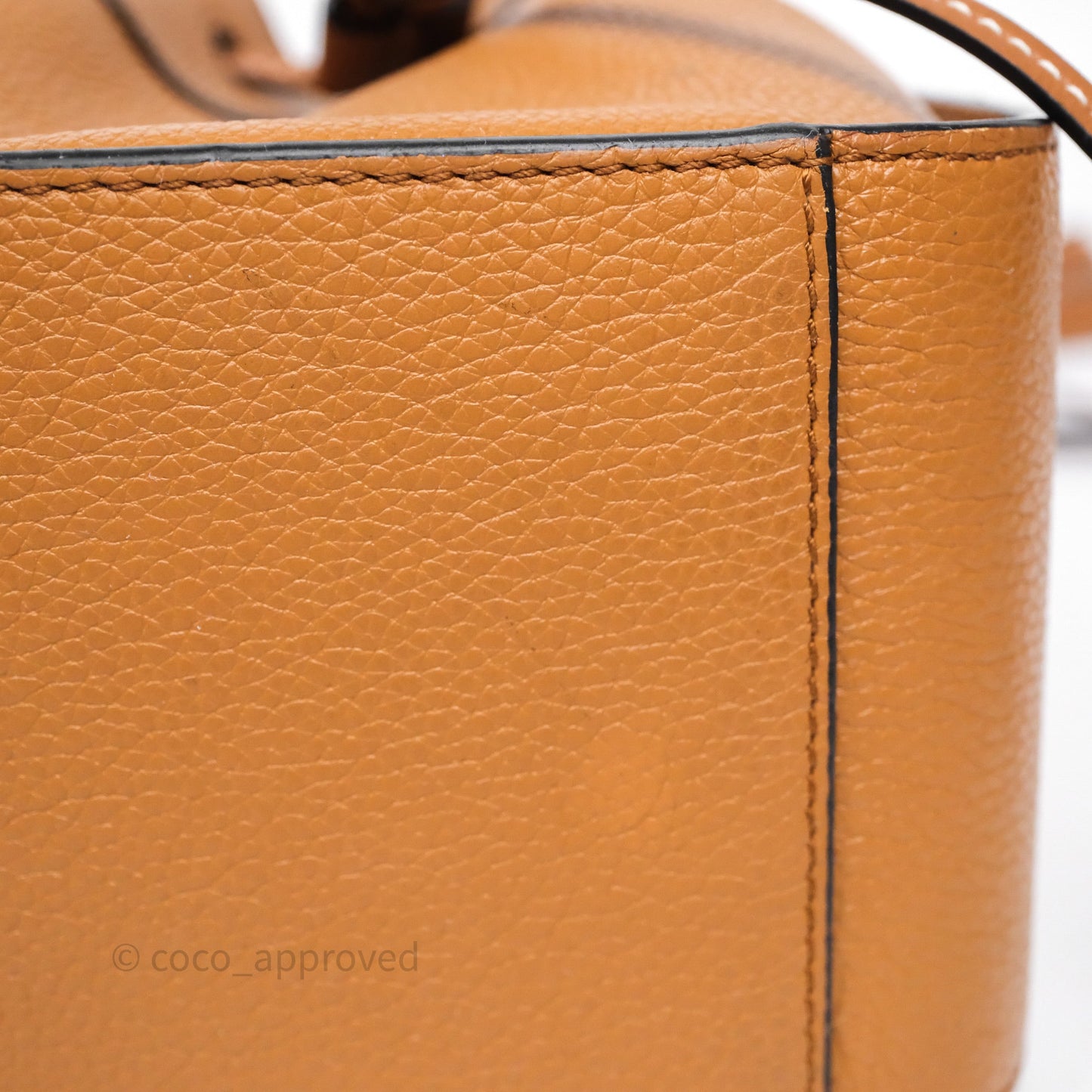 Loewe Mini Hammock Drawstring Tan Calfskin