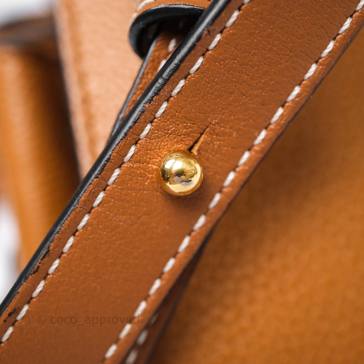 Loewe Mini Hammock Drawstring Tan Calfskin
