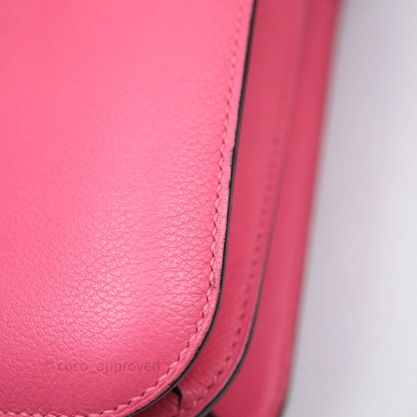 Hermès Constance 24 Rose Azalee 8W Epsom Palladium Hardware
