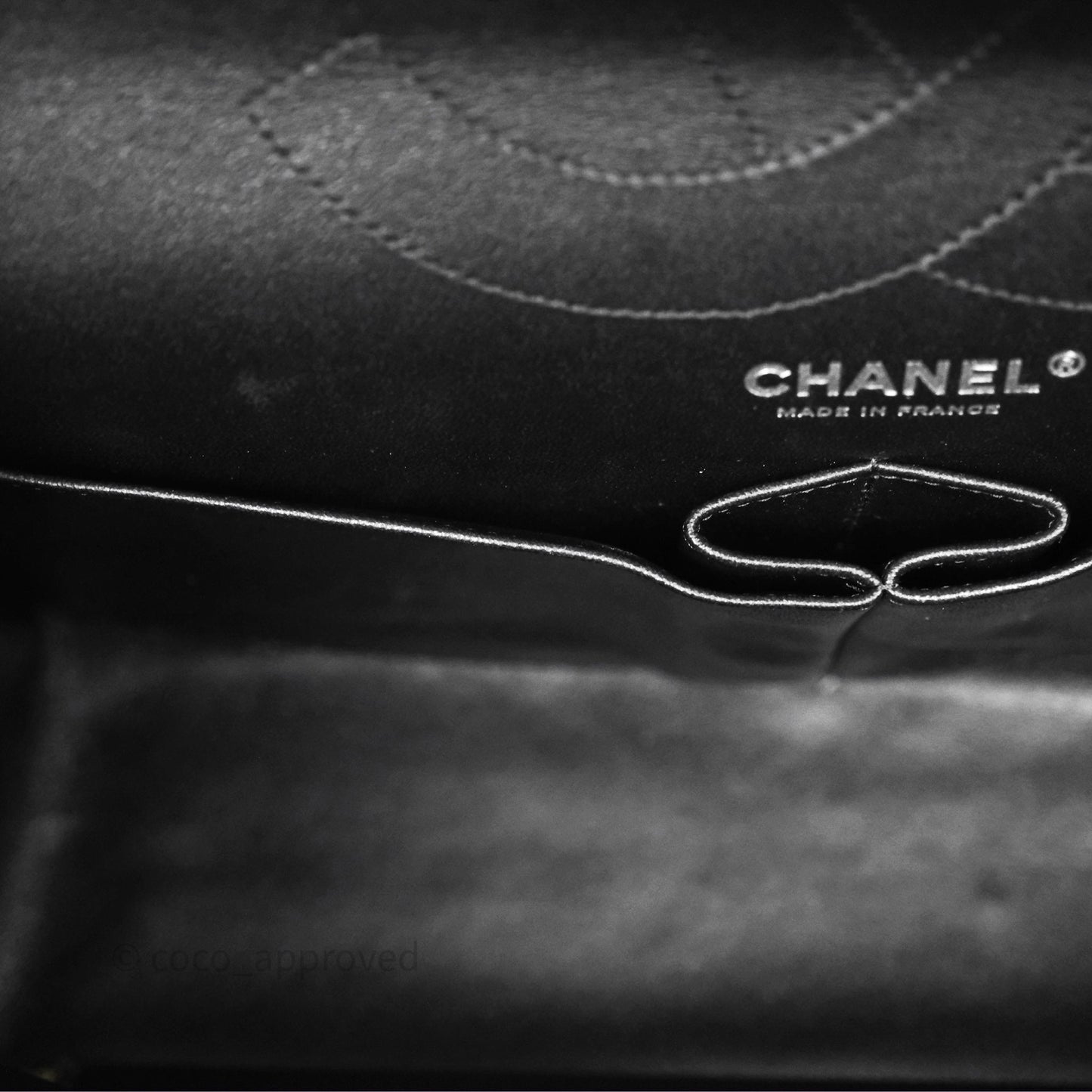Chanel Reissue 227 Chevron So Black Calfskin