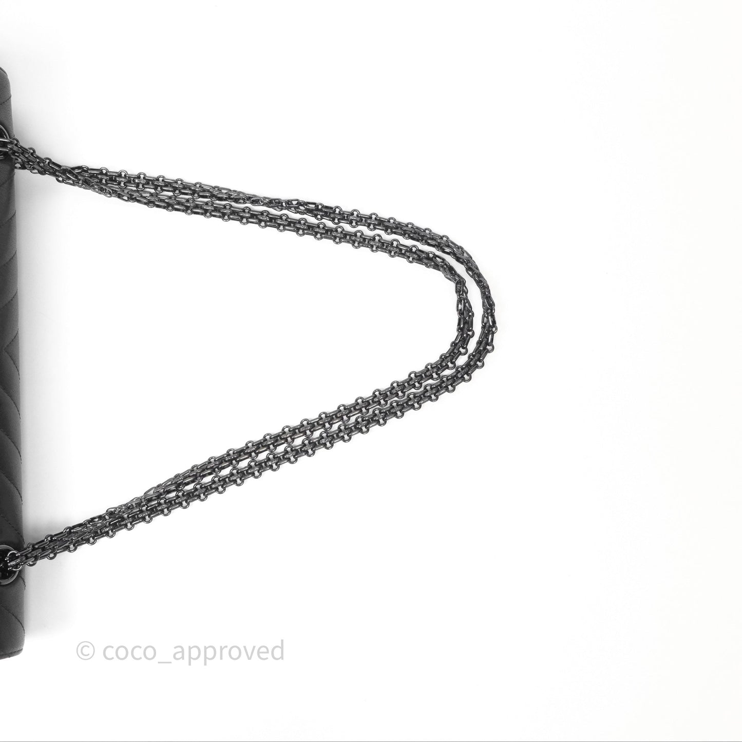 Chanel Reissue 227 Chevron So Black Calfskin