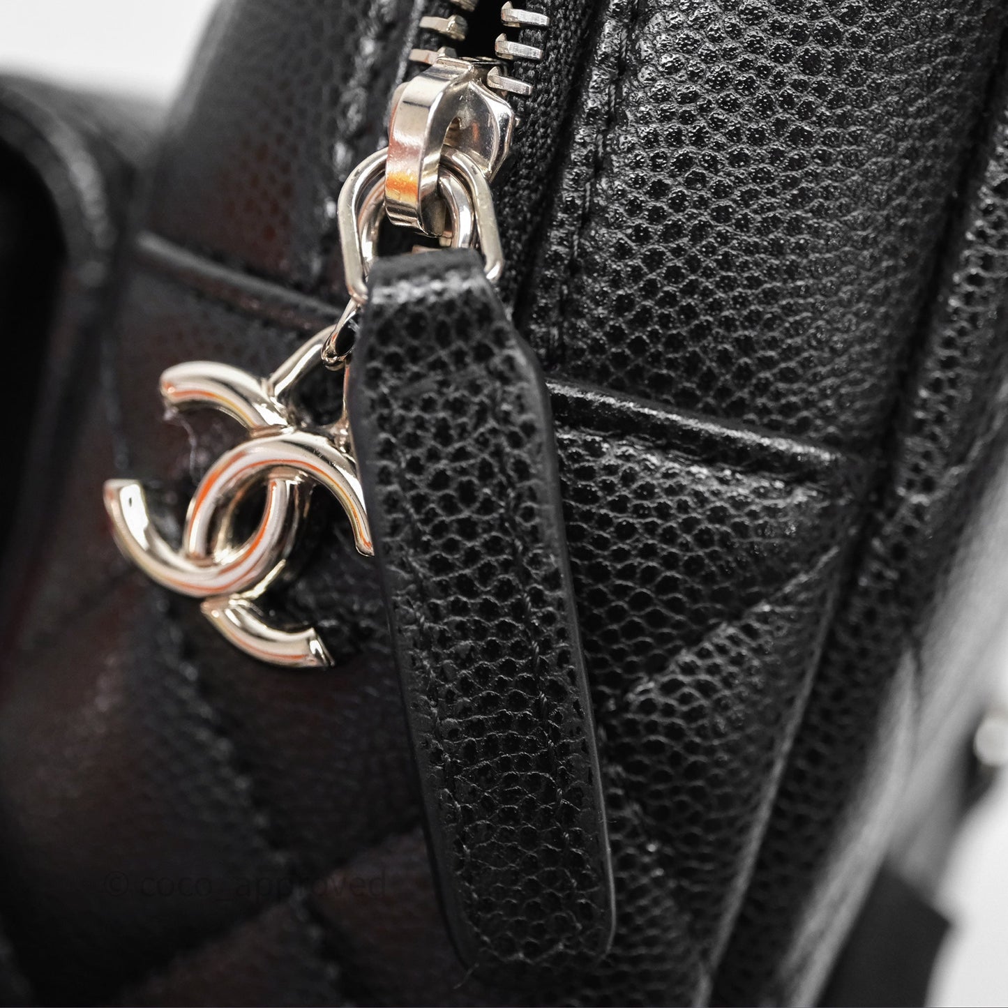Chanel Classic Mini Backpack Black Caviar Silver Hardware