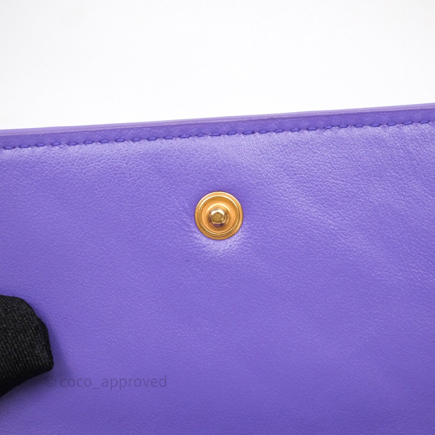 Bottega Veneta Purple Small Intrecciato Tri-Fold Zip Wallet