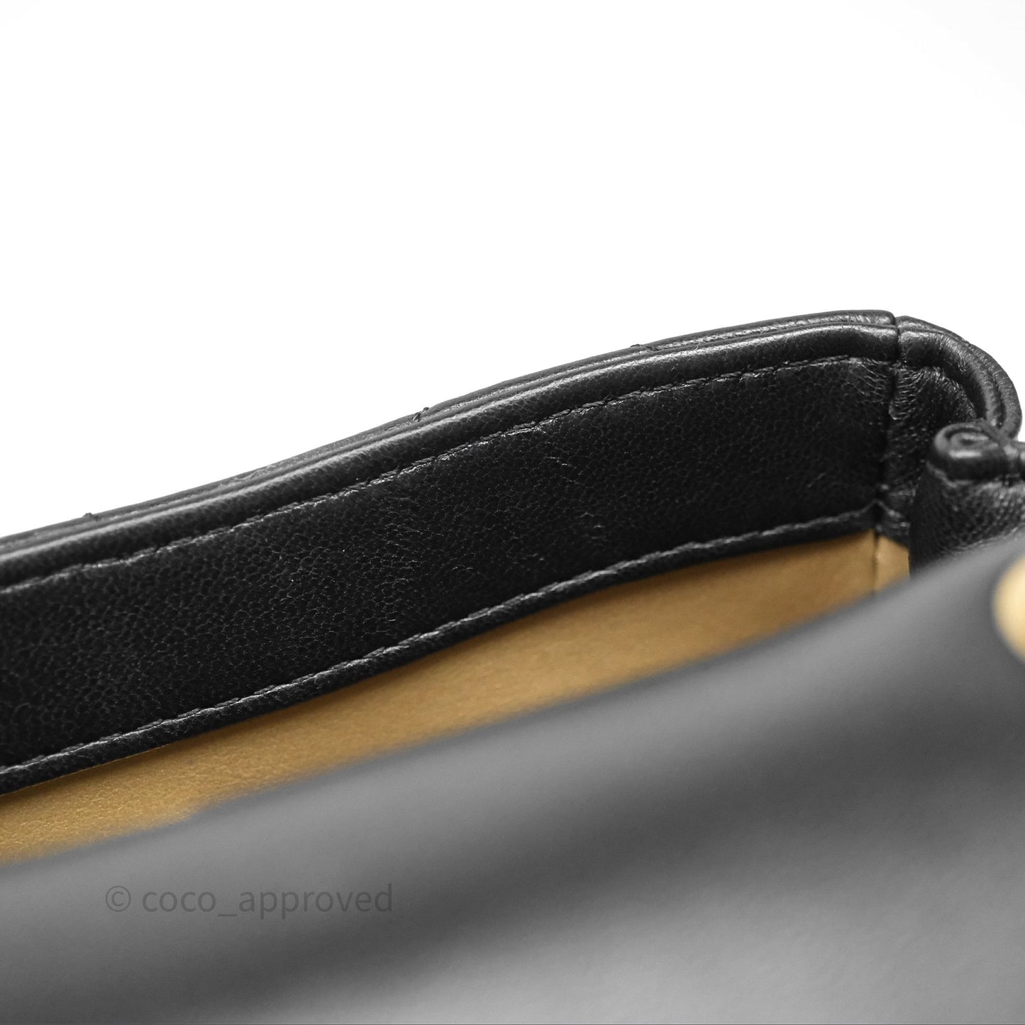 Chanel Mini Flap Bag With Pearl Black Lambskin Aged Gold Hardware