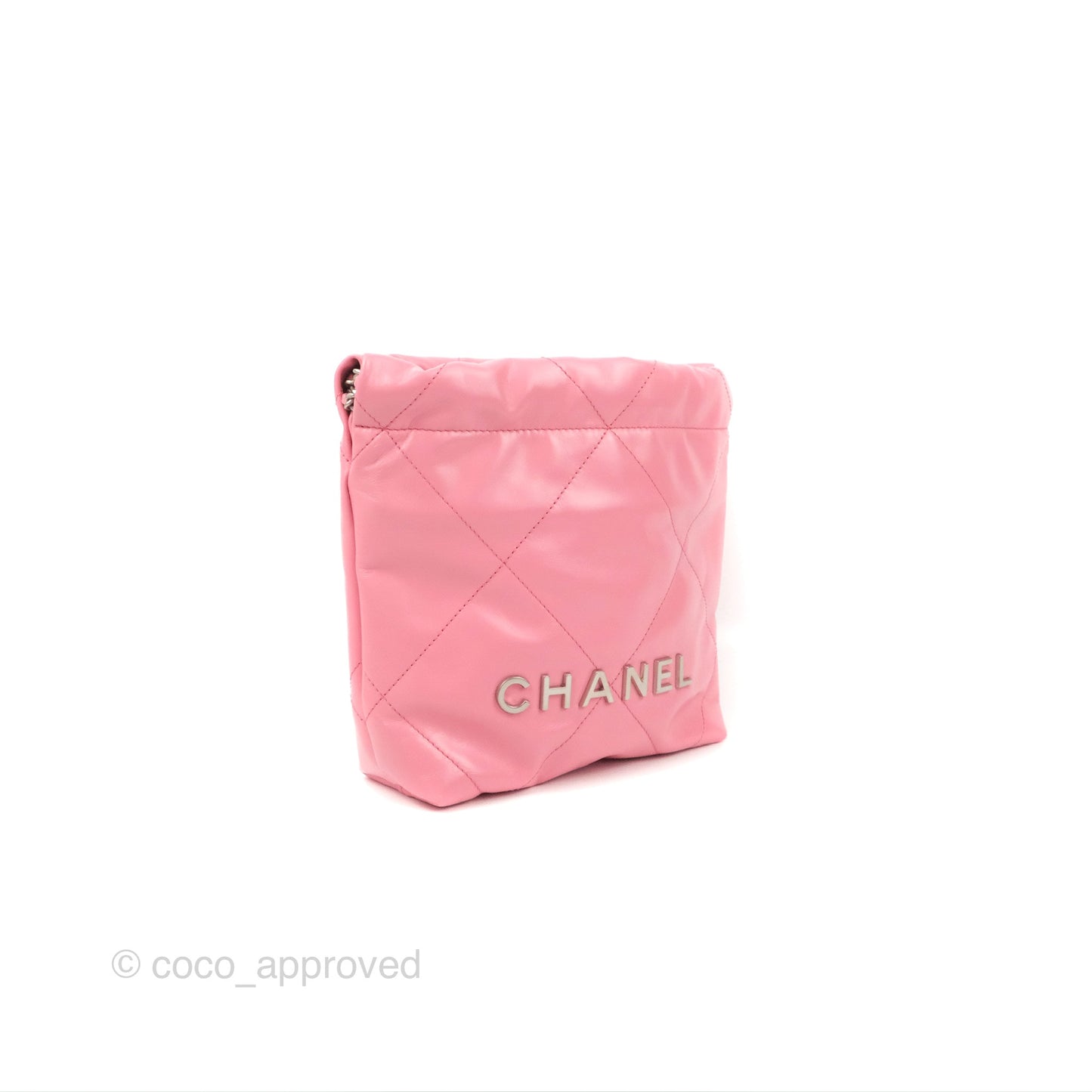 Chanel 22 Mini Bag Pink Crumpled Calfskin