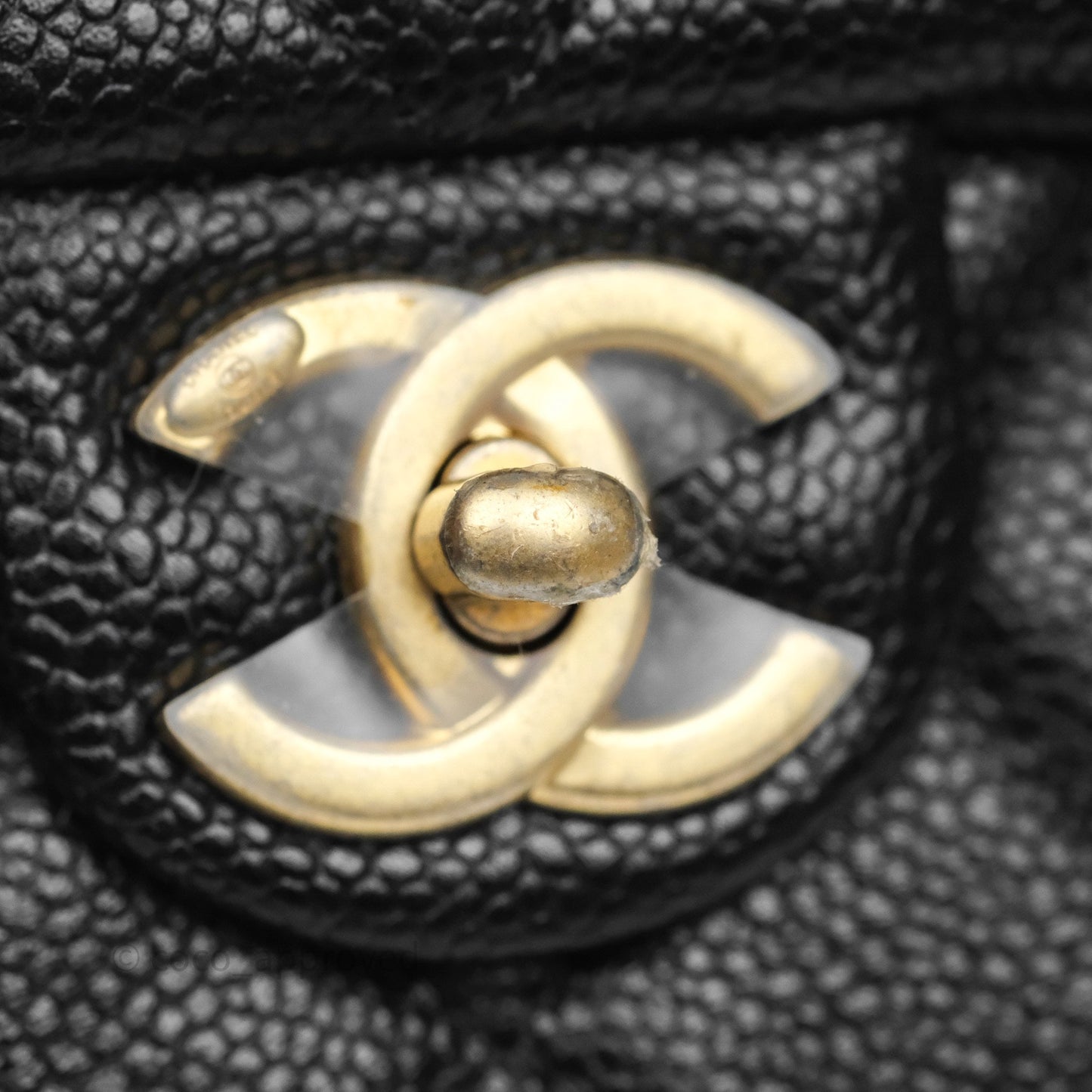 Chanel Mini Flap Bag Coin Charm Soul Chain Black Caviar Aged Gold Hardware