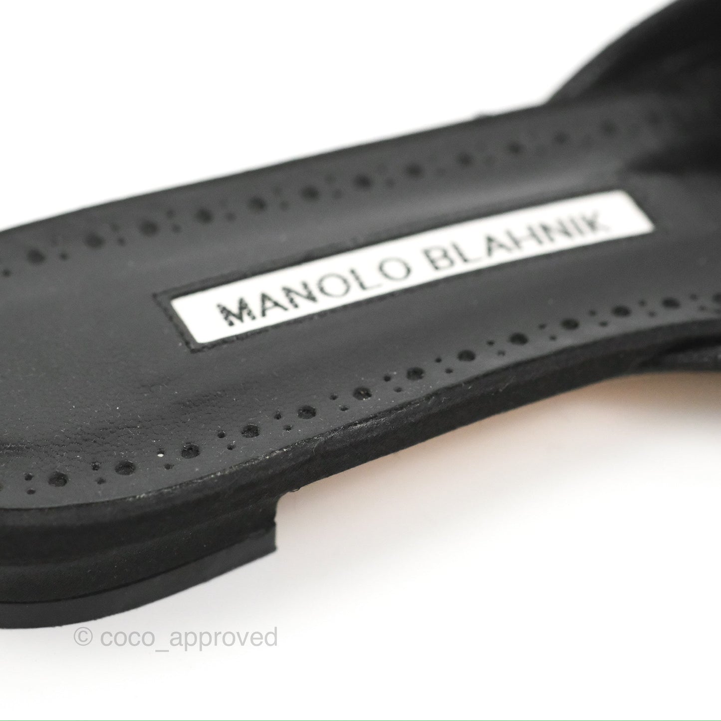 Manolo Blahnik Black Satin Hangisi Jewel Buckle Flat Mules Size36