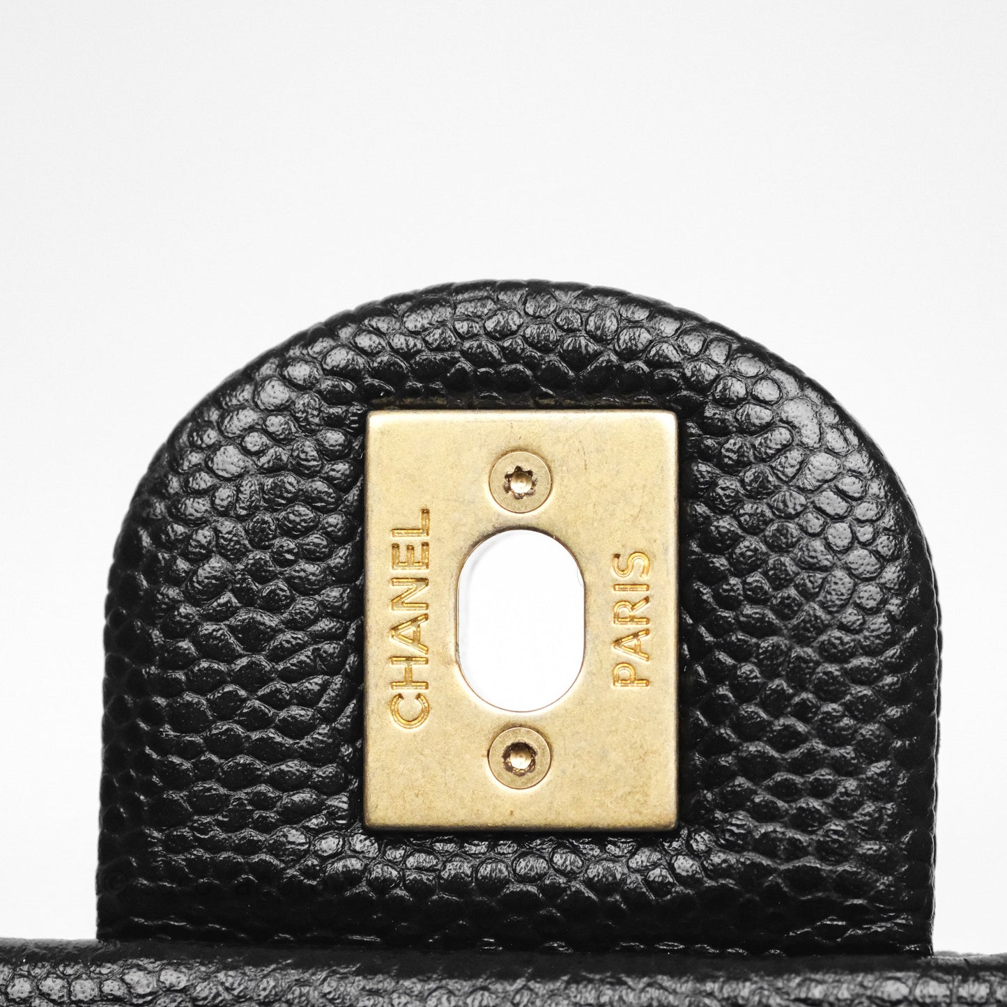 Chanel Mini Flap Bag Coin Charm Soul Chain Black Caviar Aged Gold Hardware