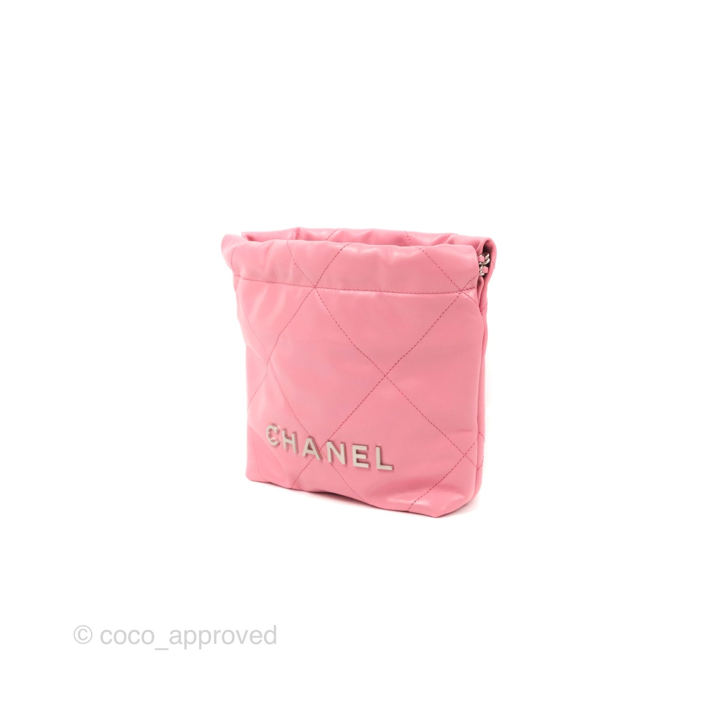 Chanel 22 Mini Bag Pink Crumpled Calfskin