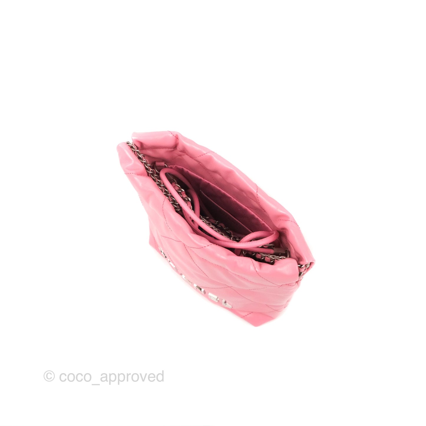 Chanel 22 Mini Bag Pink Crumpled Calfskin