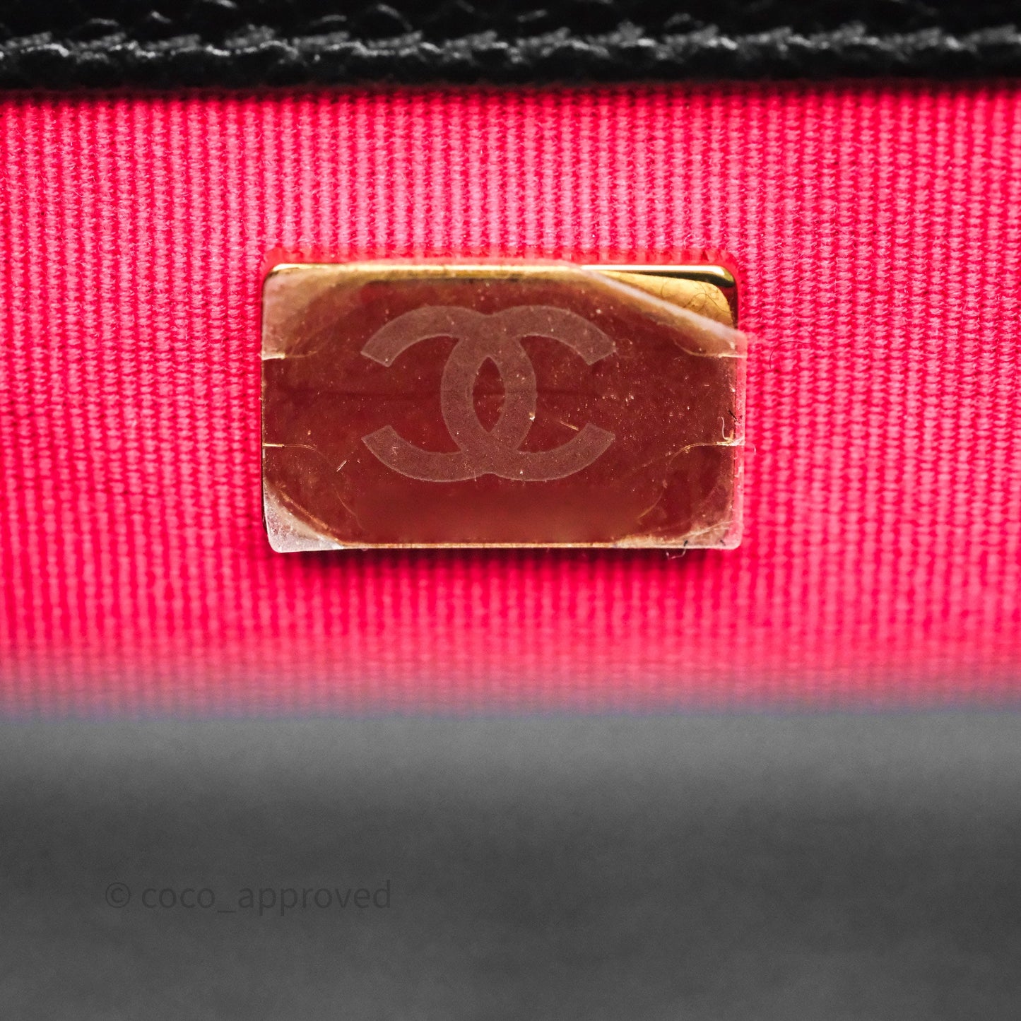 Chanel Mini Flap Bag Coin Charm Soul Chain Black Caviar Aged Gold Hardware