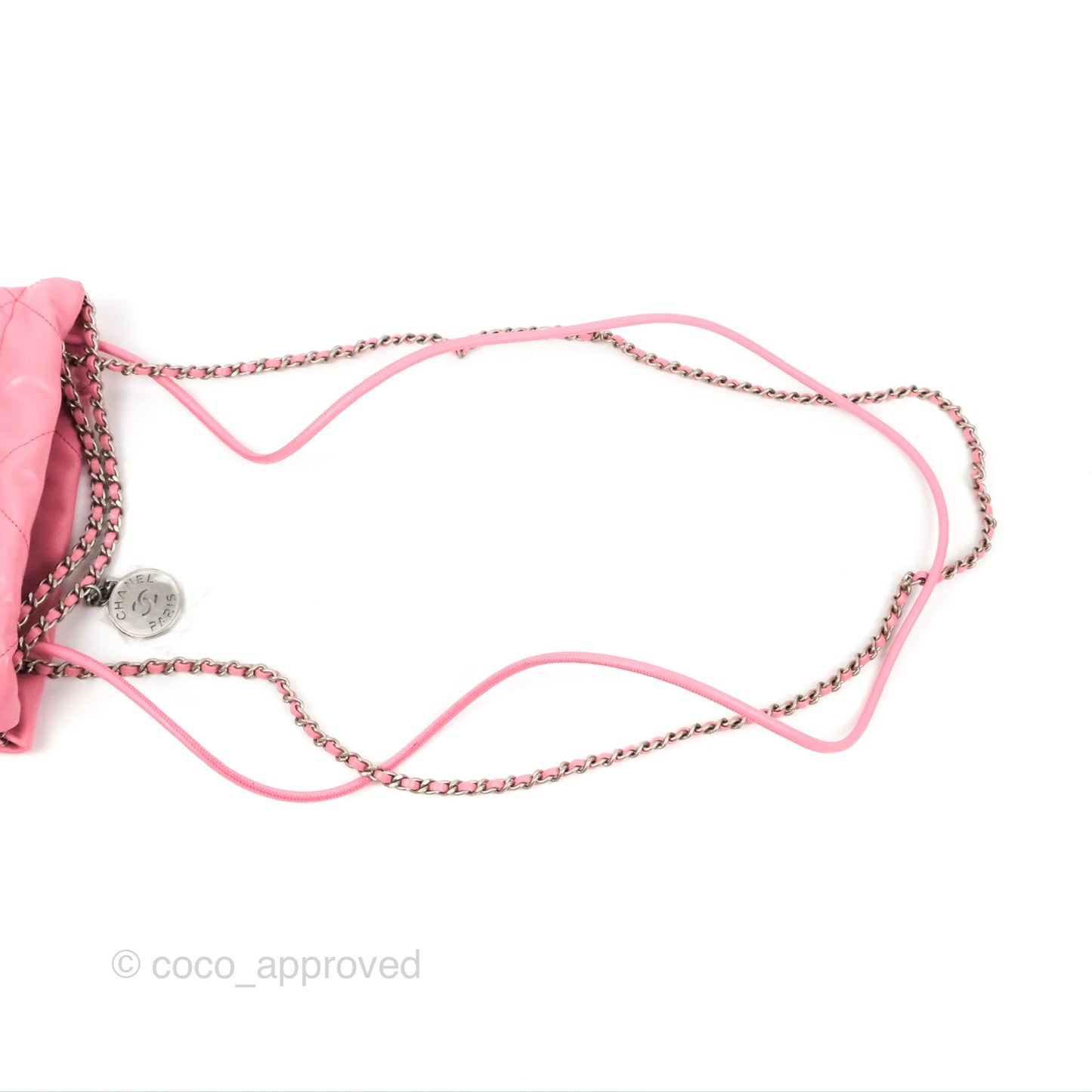 Chanel 22 Mini Bag Pink Crumpled Calfskin