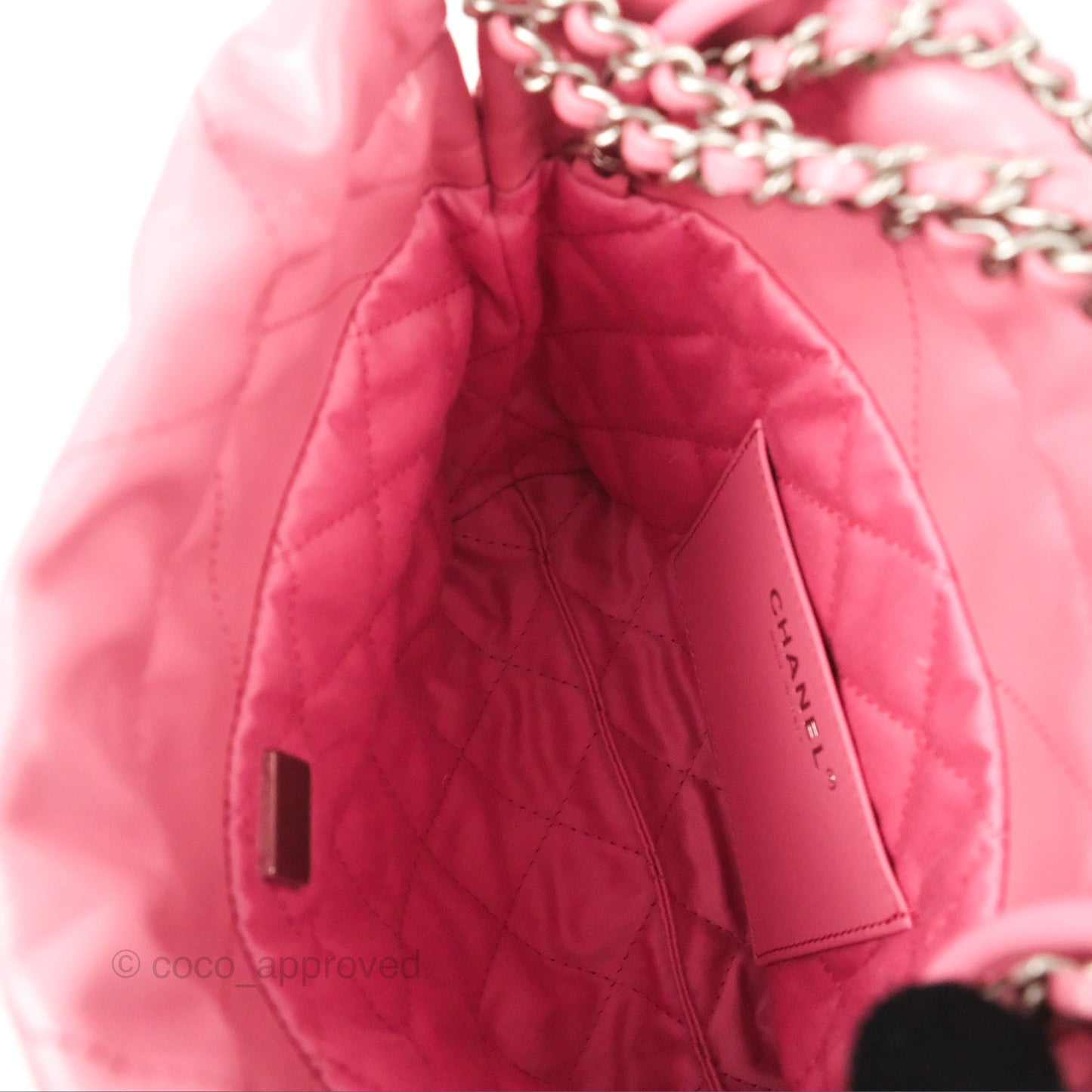 Chanel 22 Mini Bag Pink Crumpled Calfskin