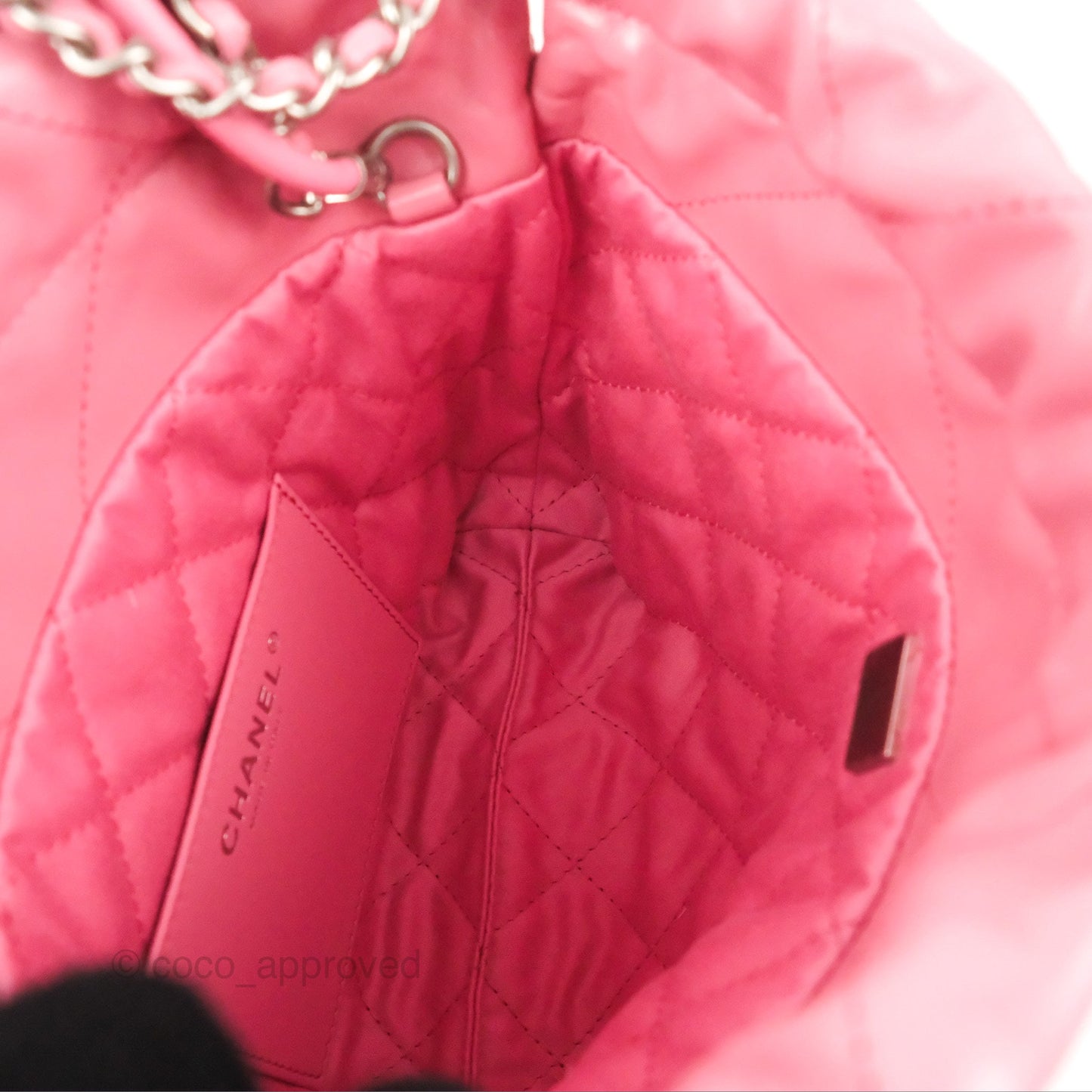 Chanel 22 Mini Bag Pink Crumpled Calfskin