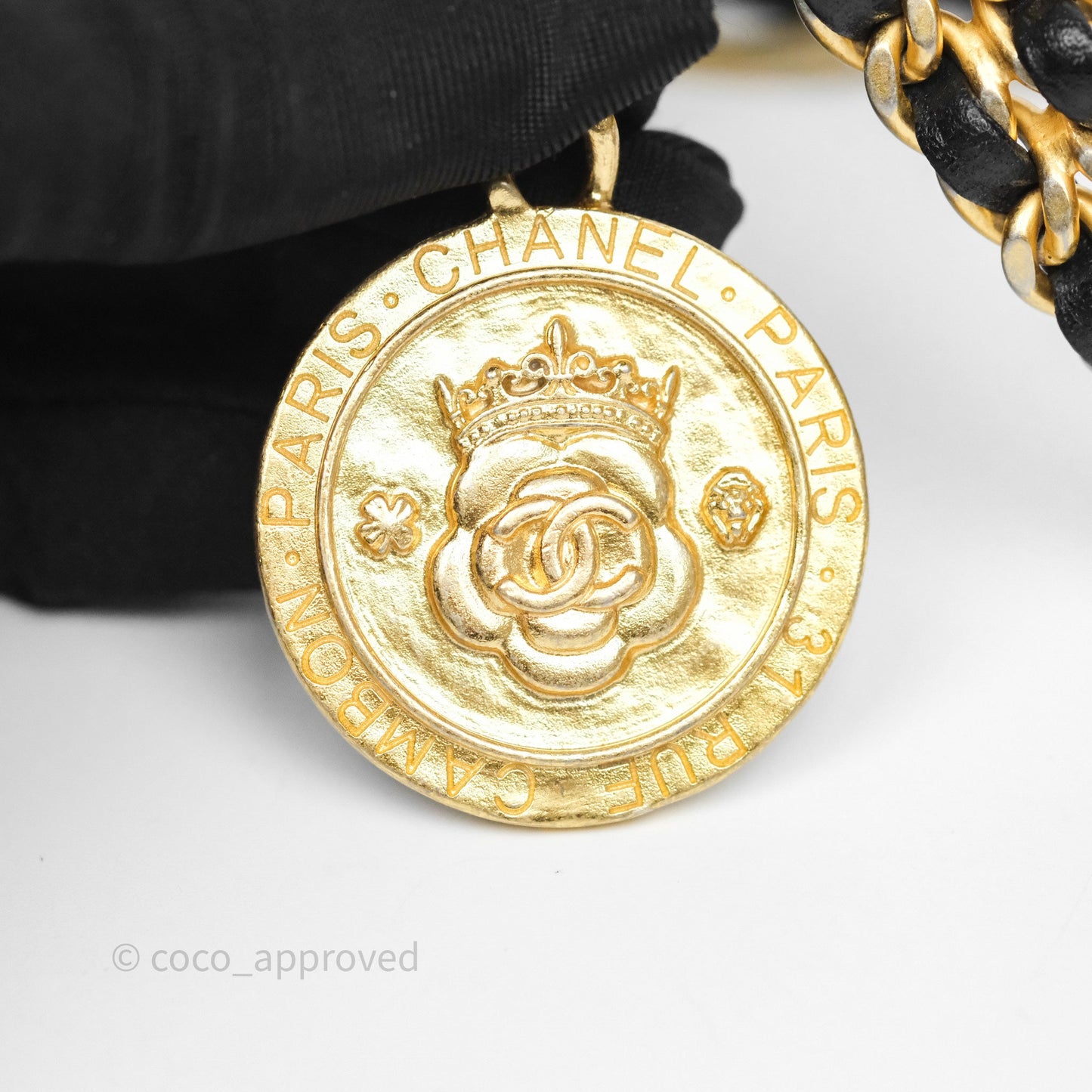 Chanel Mini Flap Bag Coin Charm Soul Chain Black Caviar Aged Gold Hardware