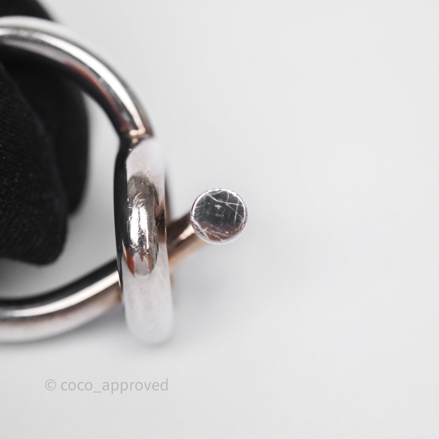 Hermès Echappee Ring Medium Model Sterling Silver Size 53