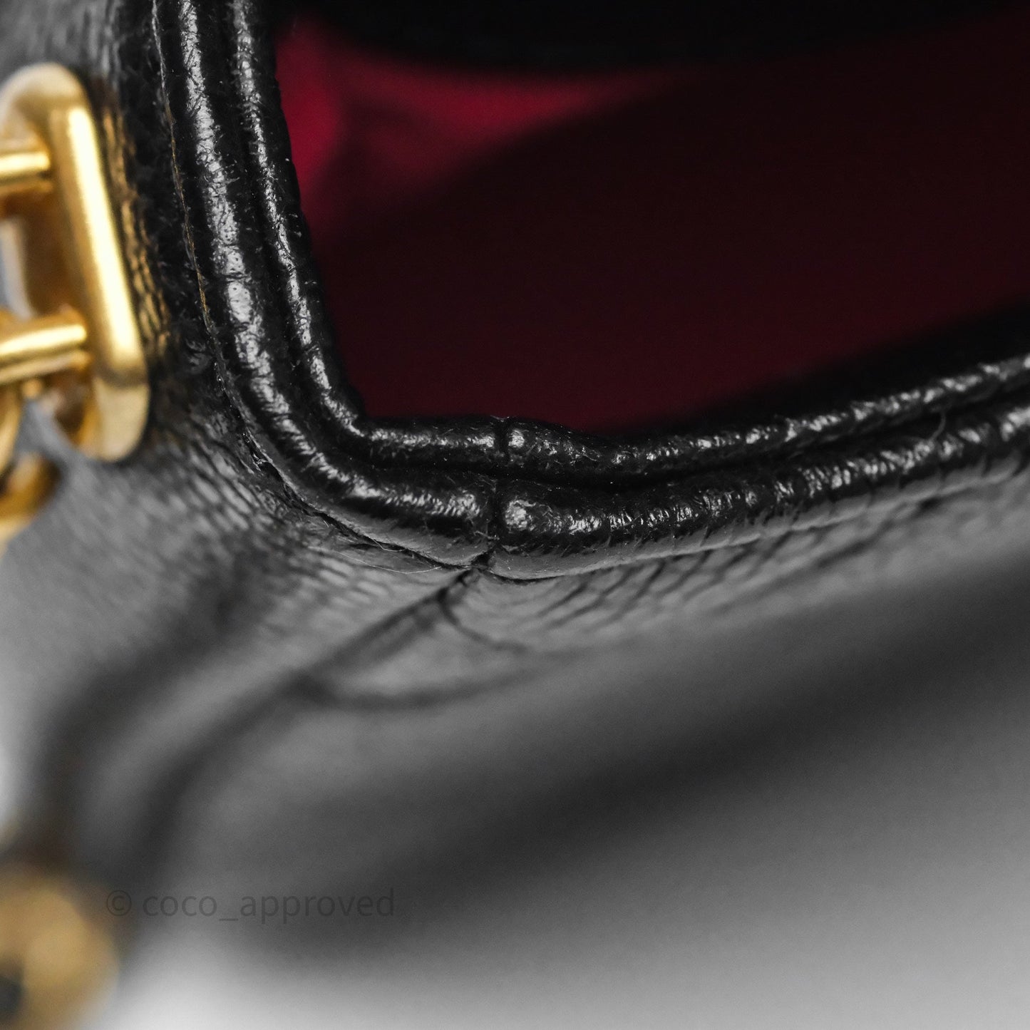 Chanel Mini Flap Bag Coin Charm Soul Chain Black Caviar Aged Gold Hardware