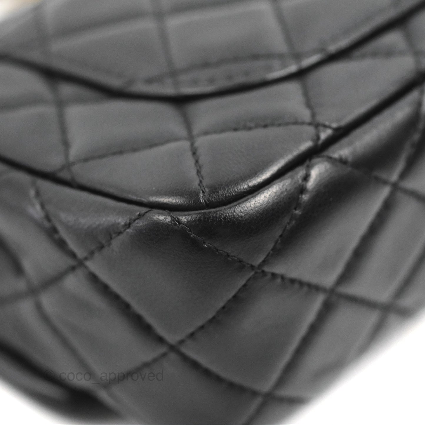 Chanel Mini Rectangular Pearl Crush Quilted Black Lambskin Gold Hardware