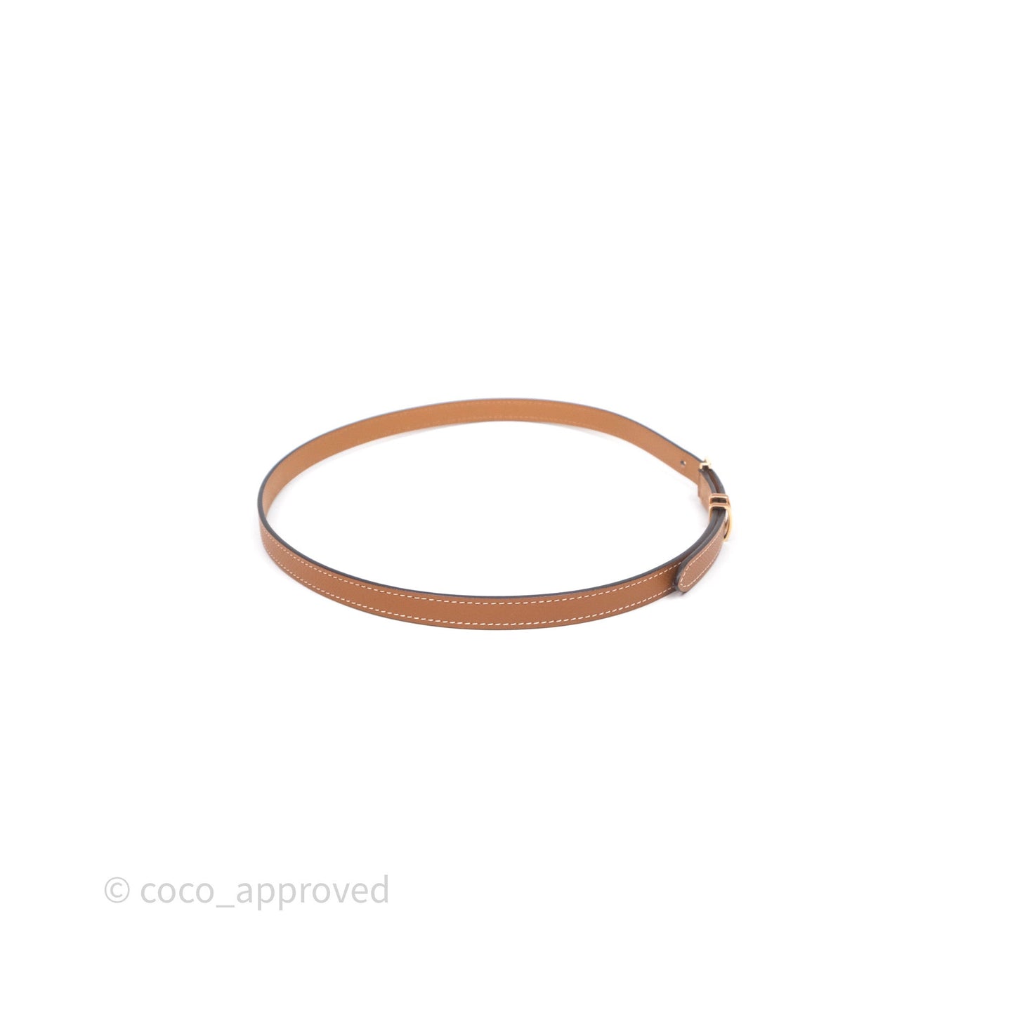 Hermes Pop H 15 Belt Gold Epsom Gold 37 Rose Gold Hardware Size 75