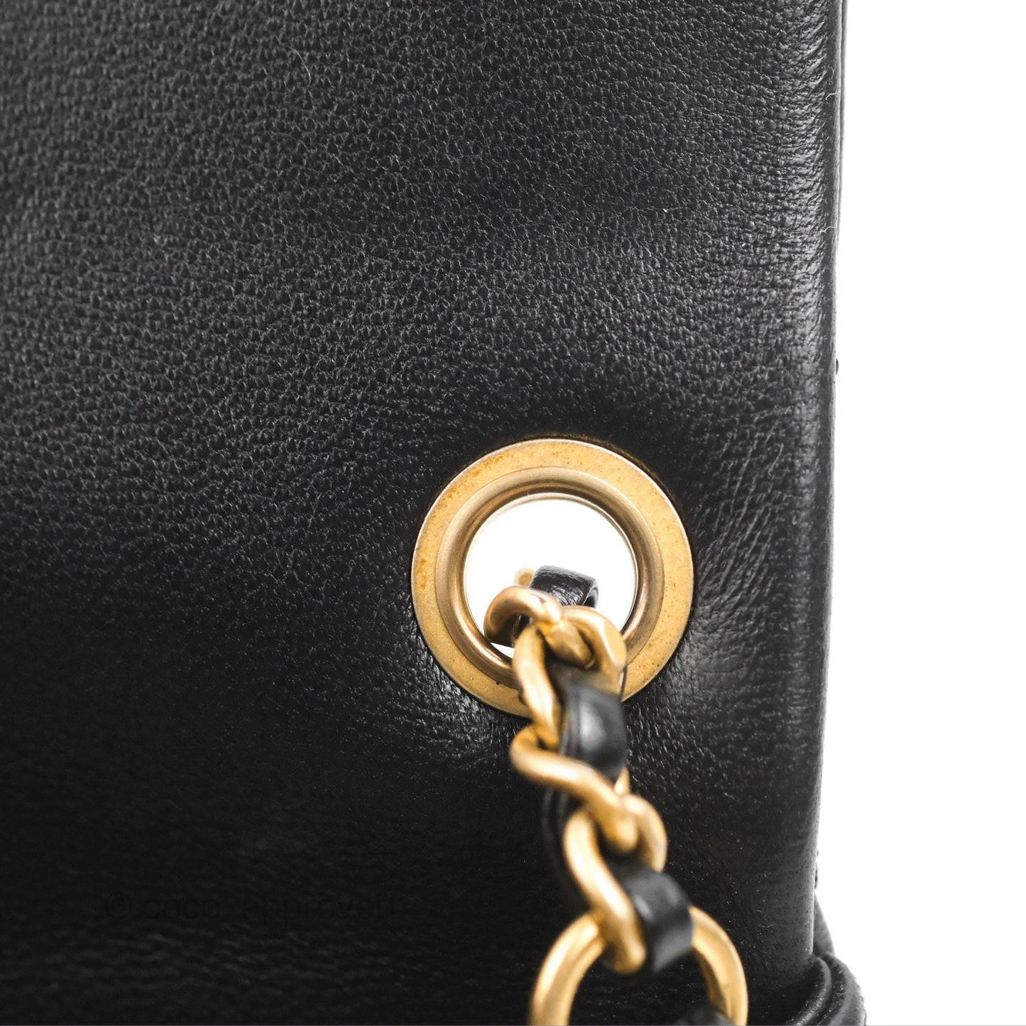 Chanel Mini Rectangular Pearl Crush Quilted Black Lambskin Gold Hardware
