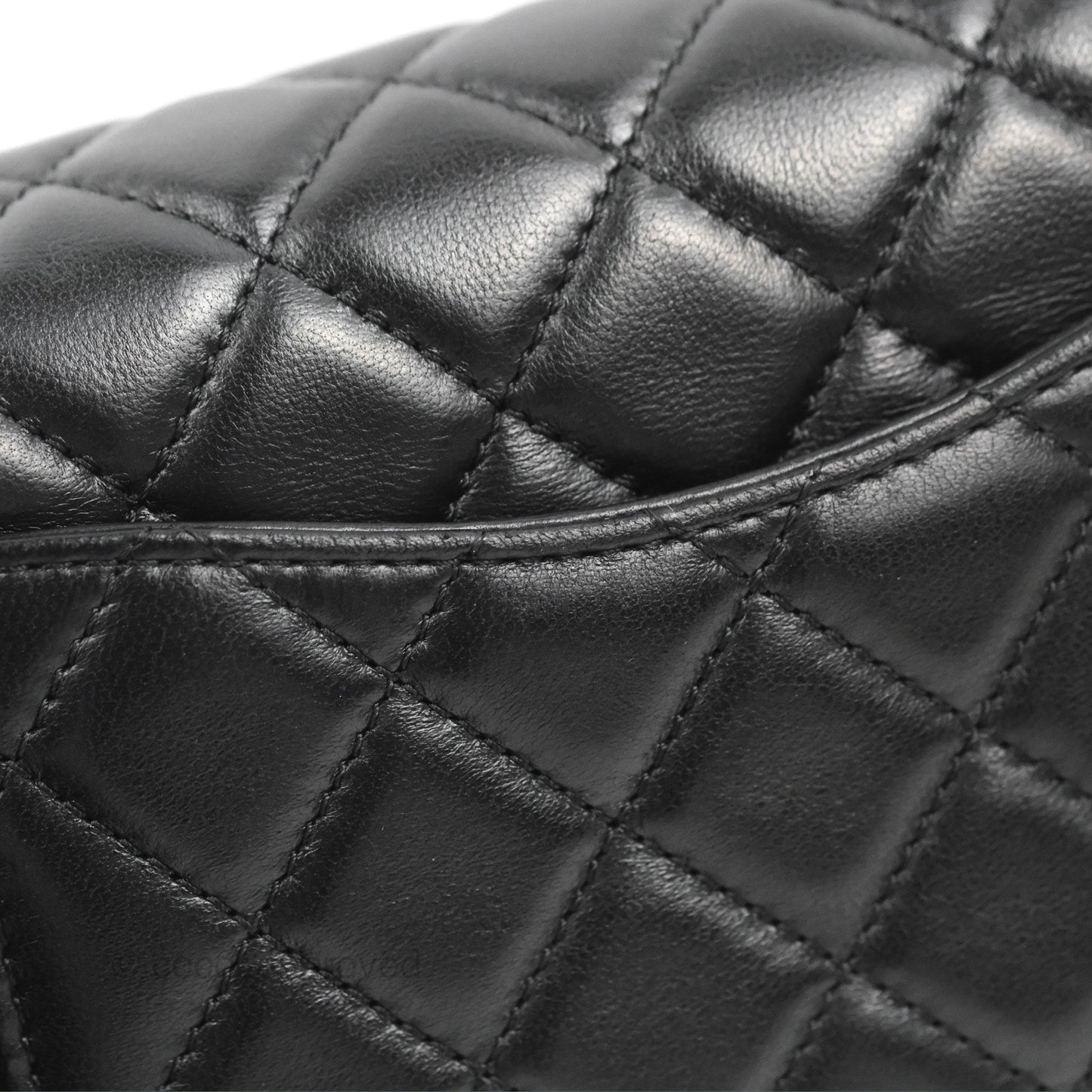 Chanel Mini Rectangular Pearl Crush Quilted Black Lambskin Gold Hardware