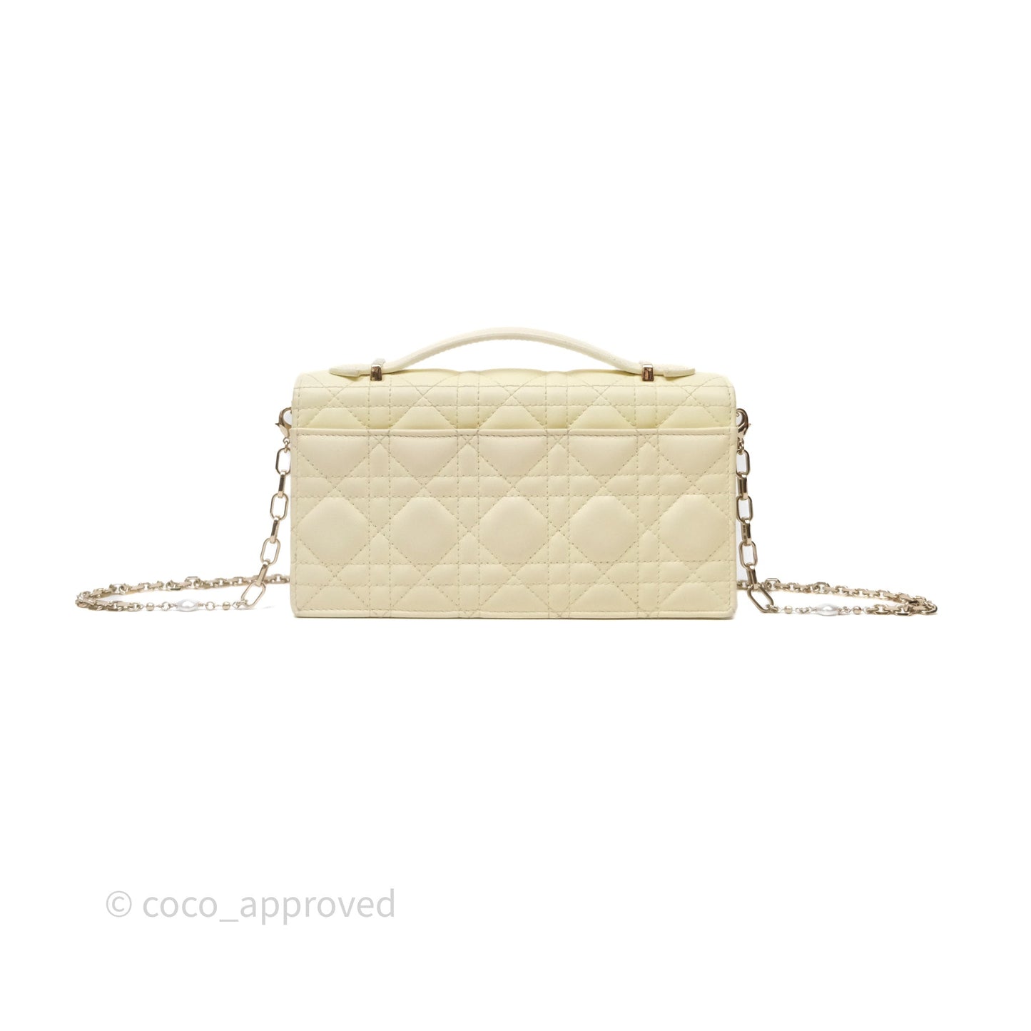 Christian Dior My Dior Mini Bag Yellow Cannage Lambskin Gold Hardware