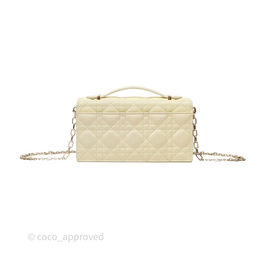 Christian Dior My Dior Mini Bag Yellow Cannage Lambskin Gold Hardware