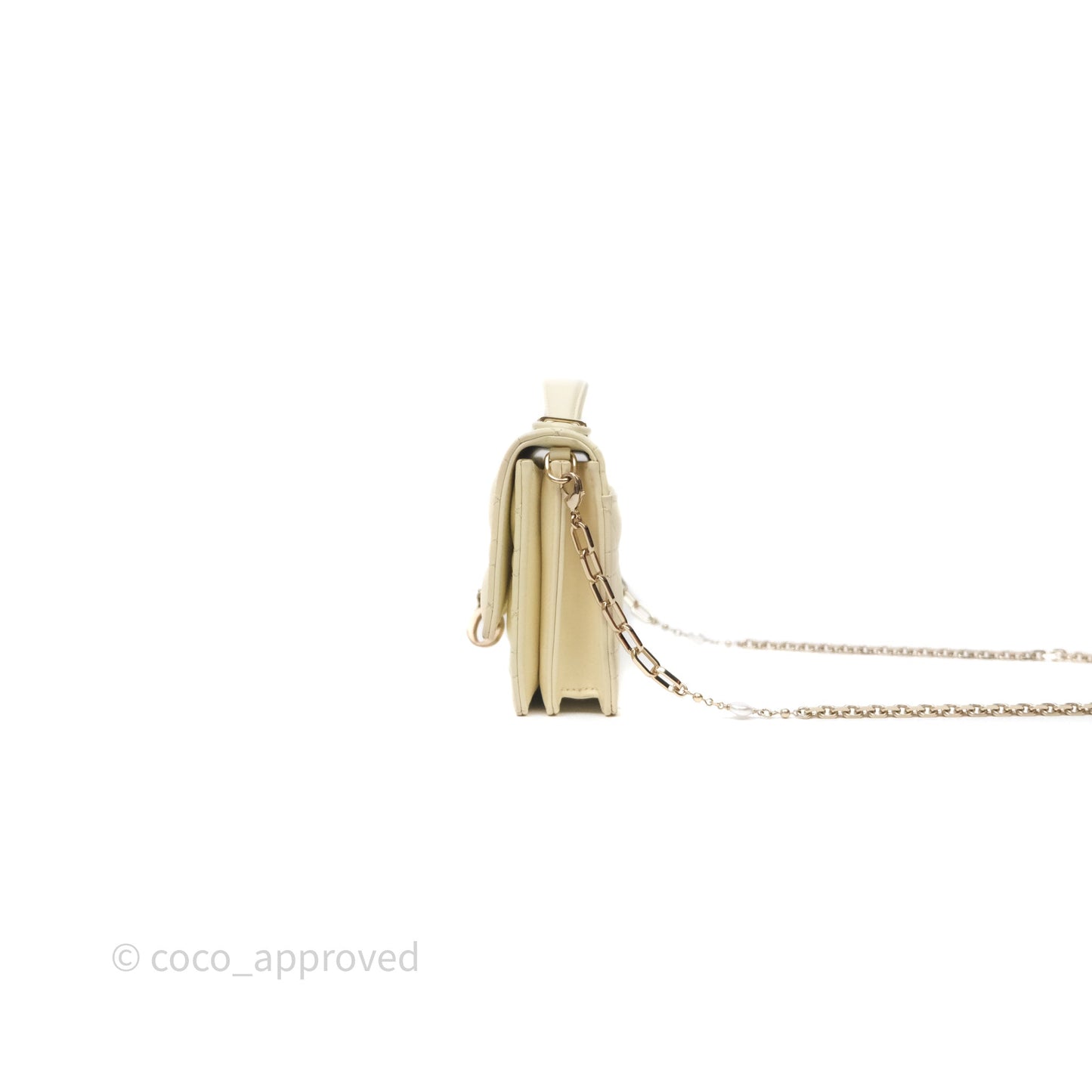 Christian Dior My Dior Mini Bag Yellow Cannage Lambskin Gold Hardware