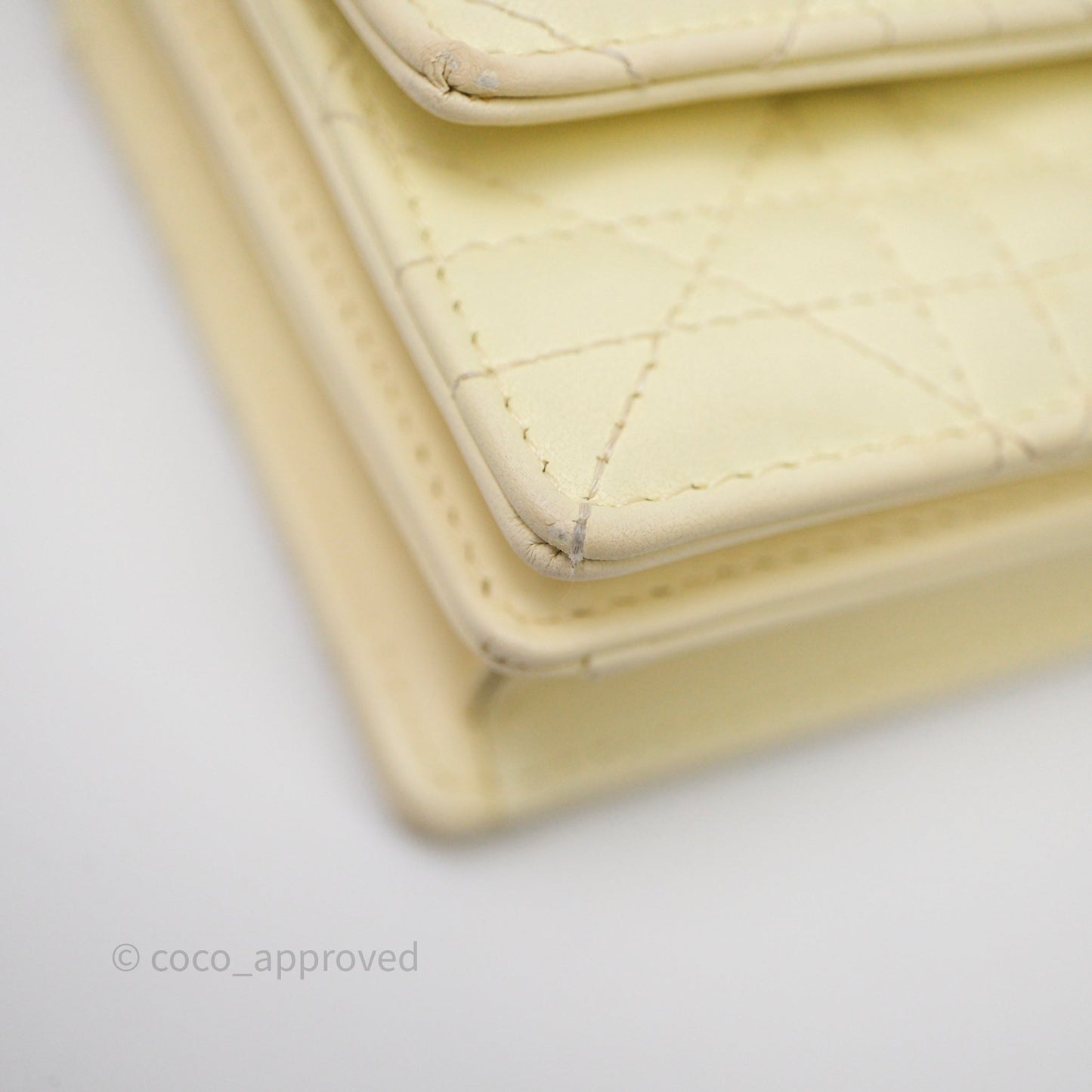 Christian Dior My Dior Mini Bag Yellow Cannage Lambskin Gold Hardware