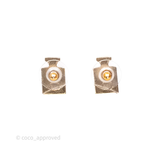 Chanel No.5 Perfume Bottle Earrings Gold Tone 20C