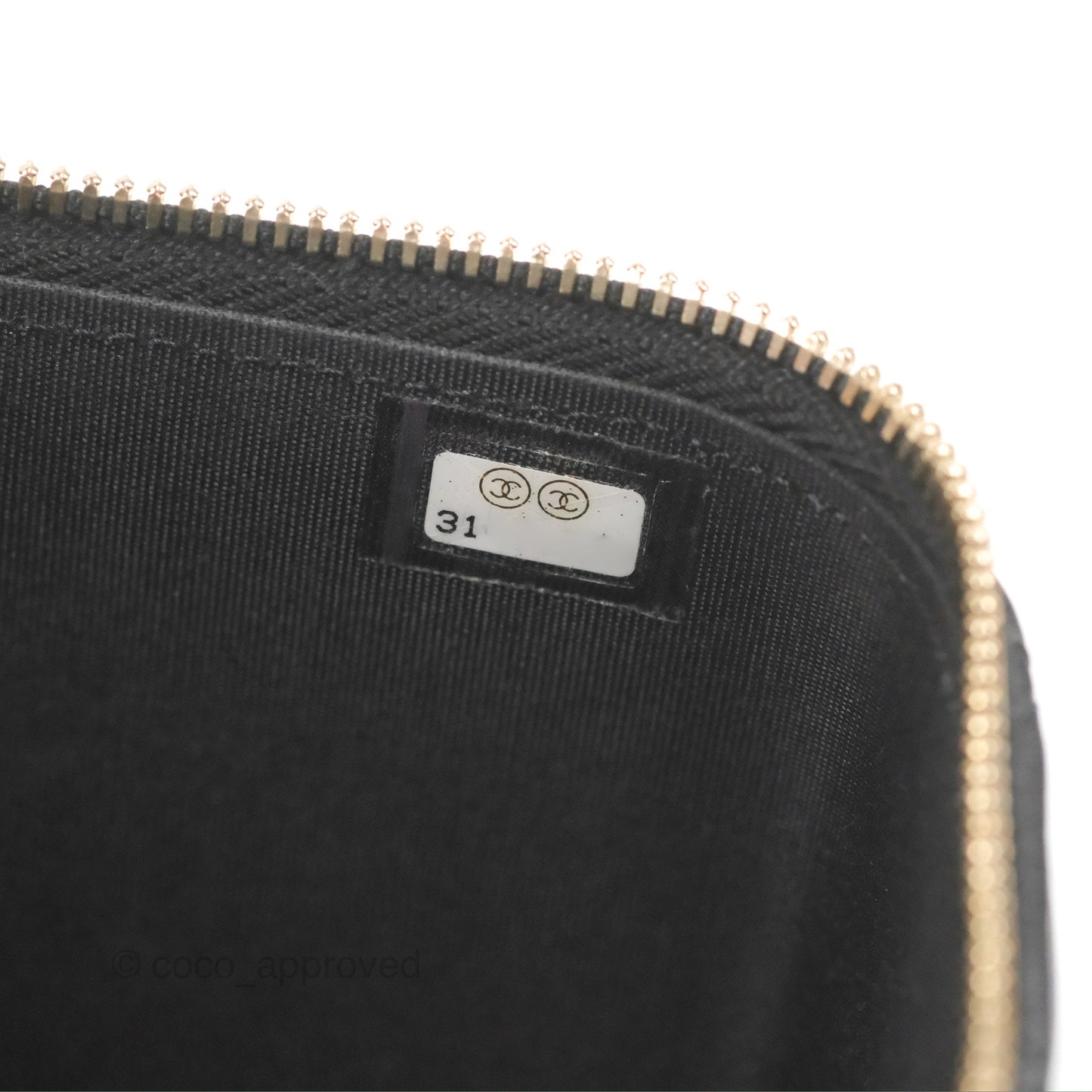 Chanel Vanity Rectangular Top Handle Black Lambskin Gold Hardware
