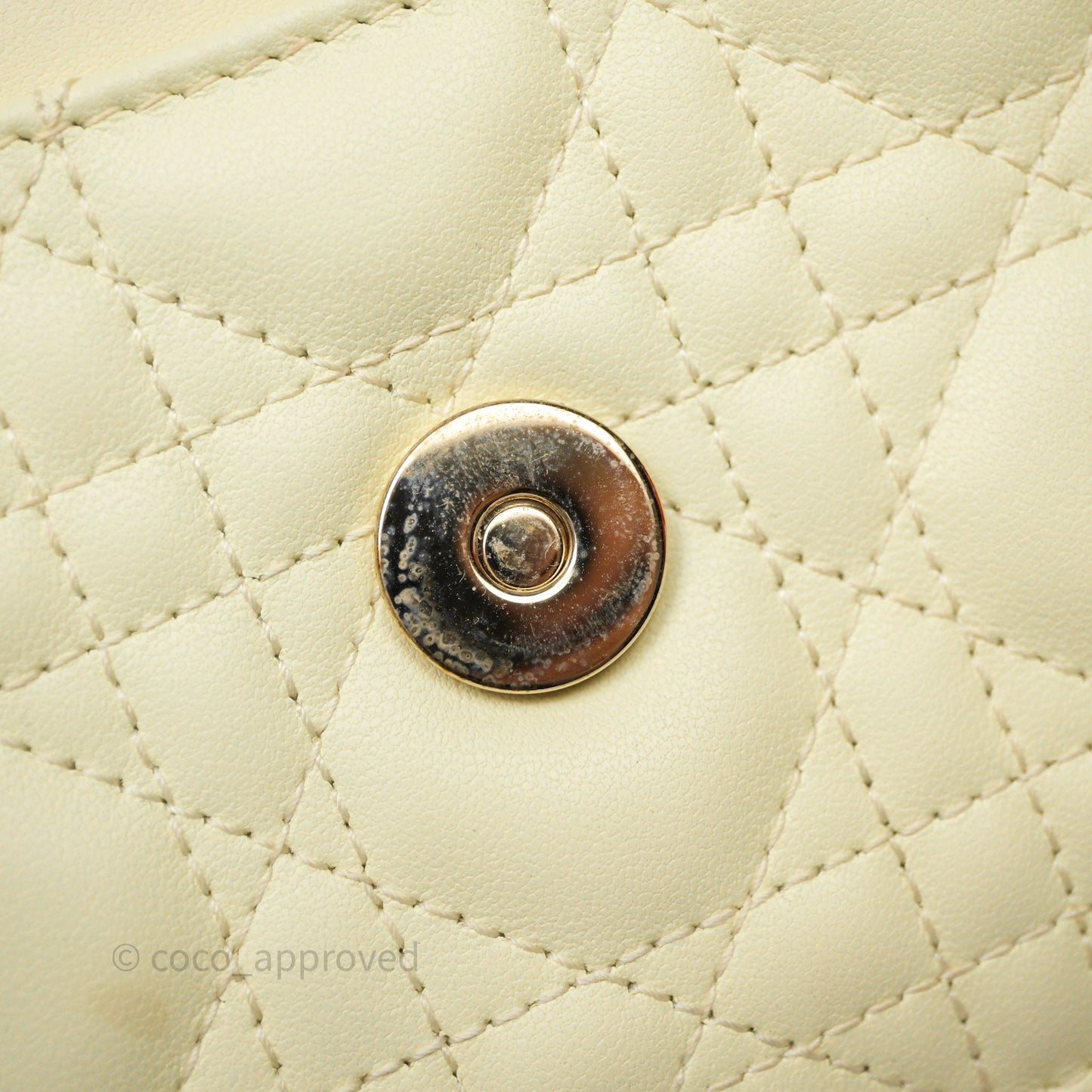 Christian Dior My Dior Mini Bag Yellow Cannage Lambskin Gold Hardware